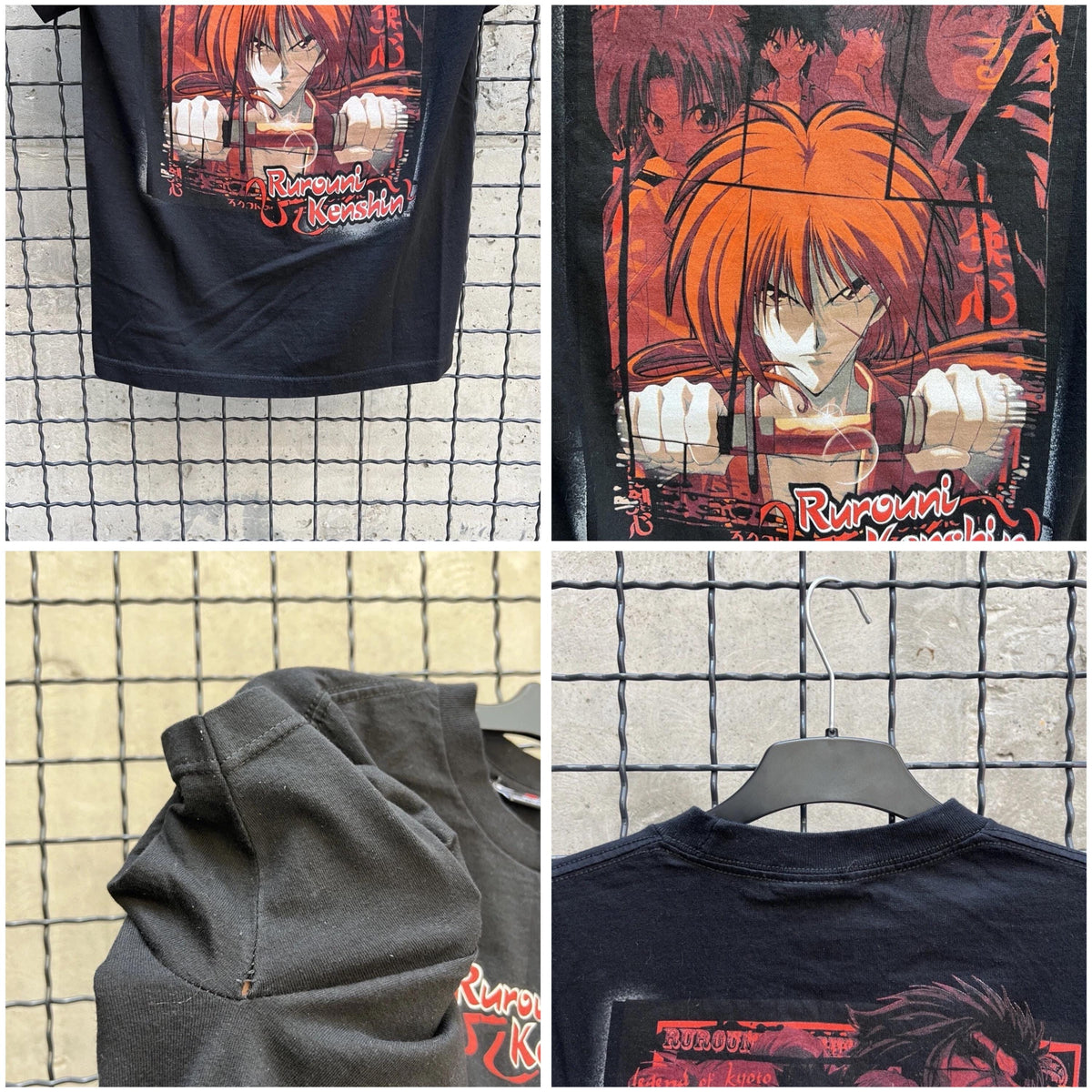 Vintage 90s Rurouni Kenshin Anime Movie Tshirt