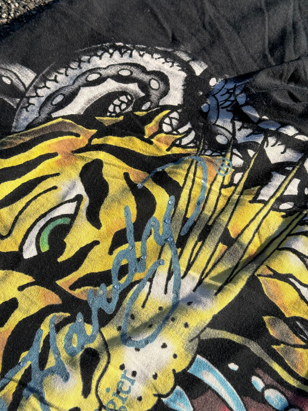 Vintage 2000s Ed Hardy by Christian Audigier Tiger Snake T-shirt