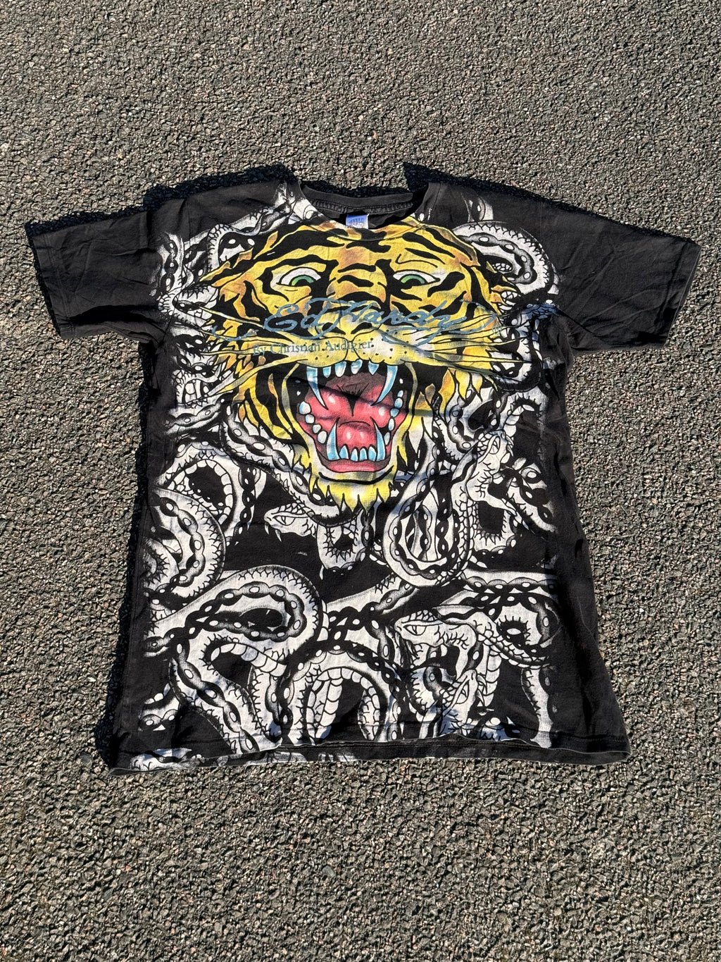 Vintage 2000s Ed Hardy by Christian Audigier Tiger Snake T-shirt