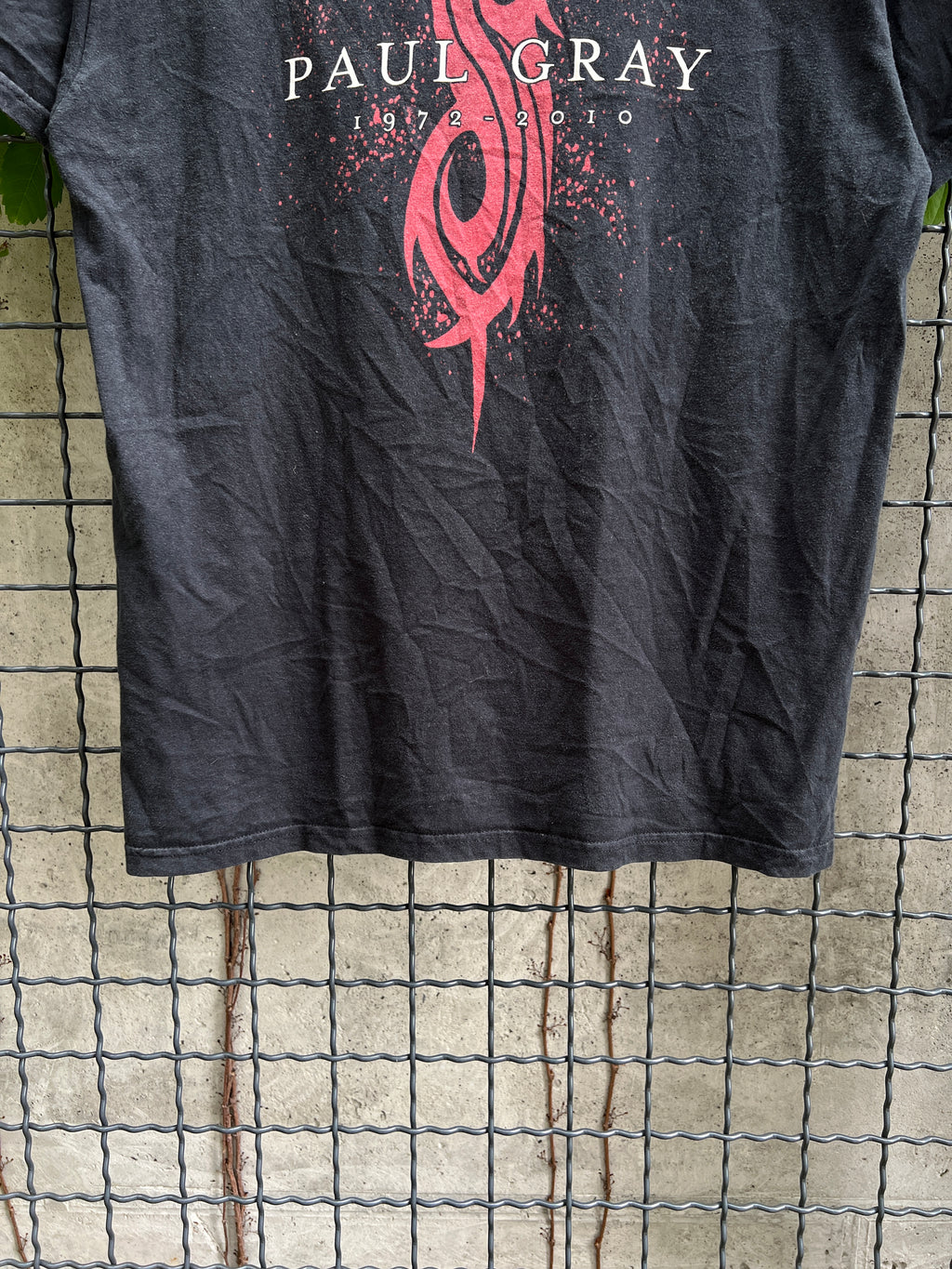 Vintage 2012 Slipknot Paul Gray Tribute Pentagram Graphic T-Shirt