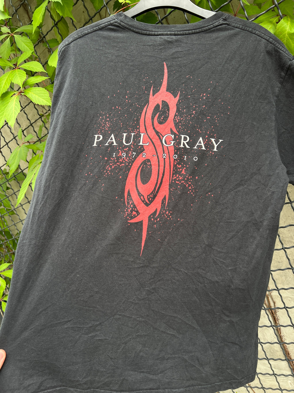 Vintage 2012 Slipknot Paul Gray Tribute Pentagram Graphic T-Shirt