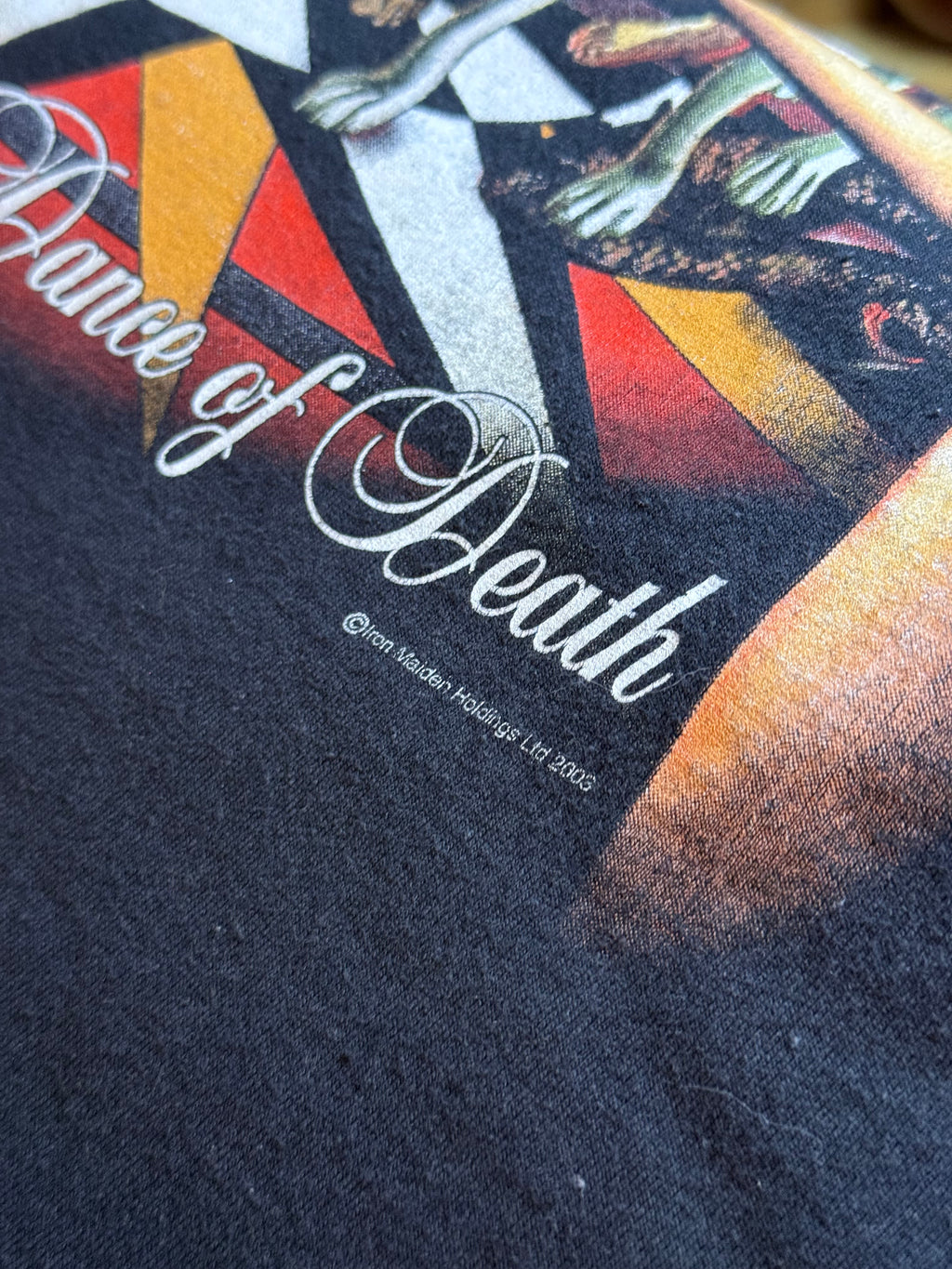 Vintage 2003 Iron Maiden Dance Of Death World Tour Band T-Shirt