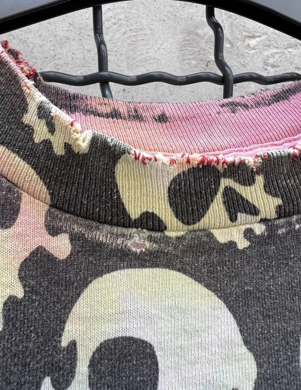 Vintage 1992 Liquid Blue Skull All Over Print Tshirt