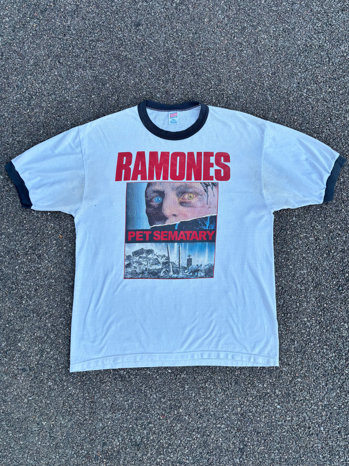 Vintage 90s Ramones Pet Sematary Stephen King’s Movie Promo T-Shirt