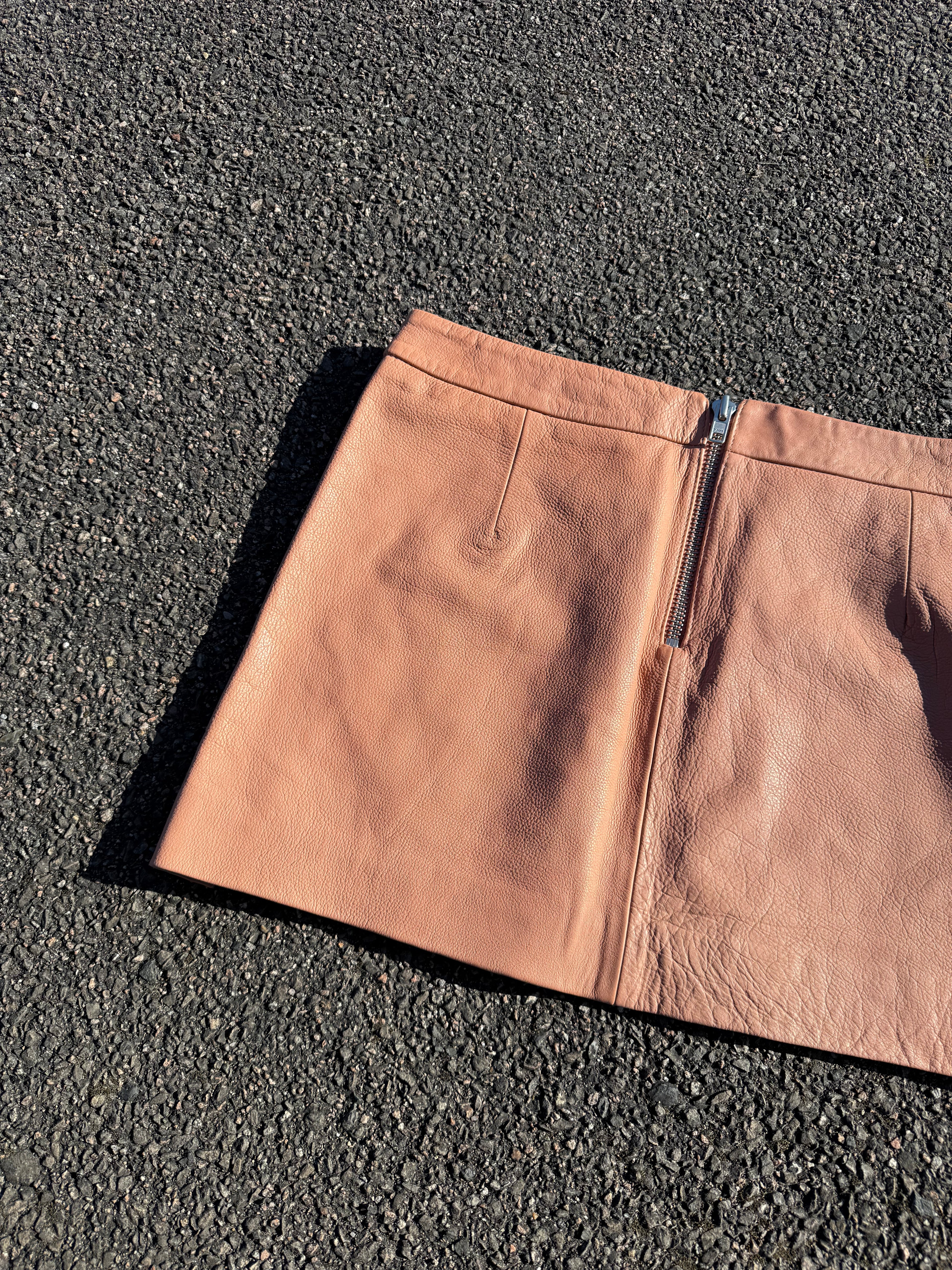 Ganni Angela Leather Skirt