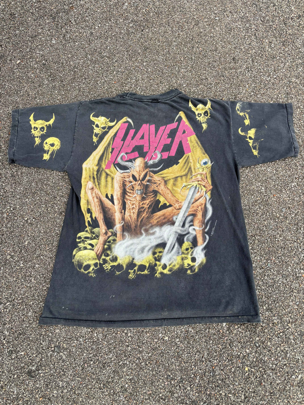 Vintage 1994 Slayer All Over Print Band T-Shirt