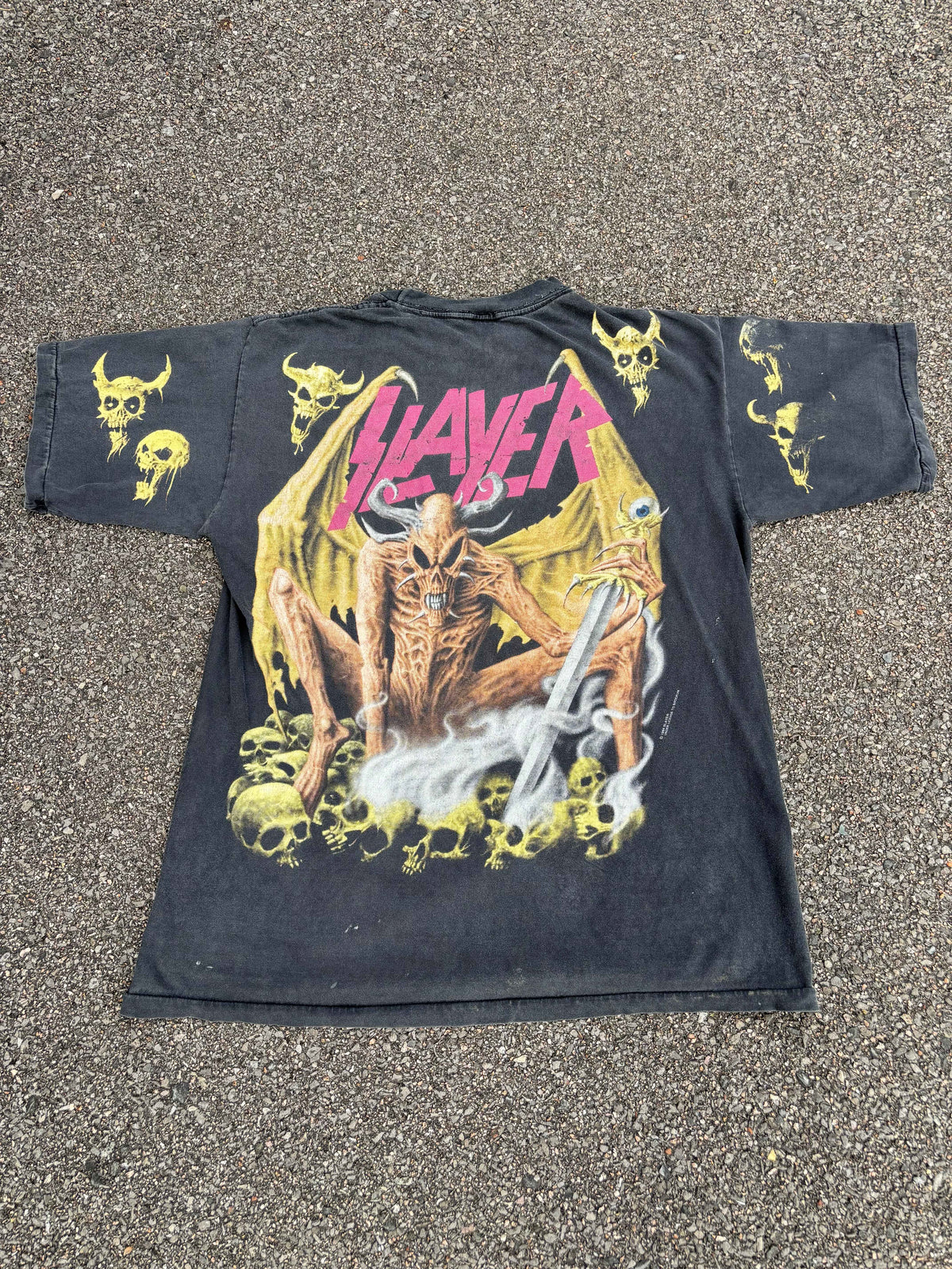 Vintage 1994 Slayer All Over Print Band T-Shirt