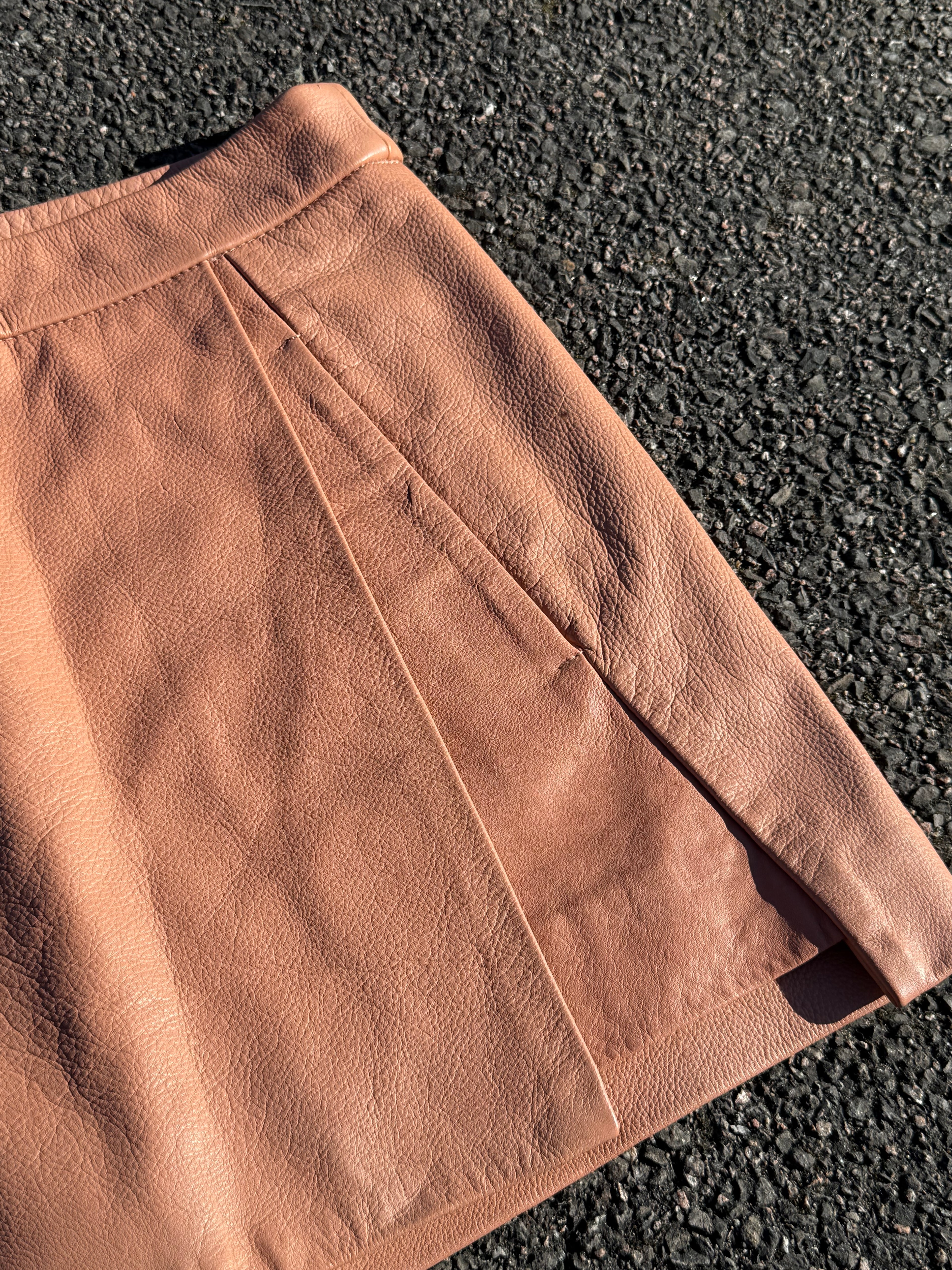 Ganni Angela Leather Skirt