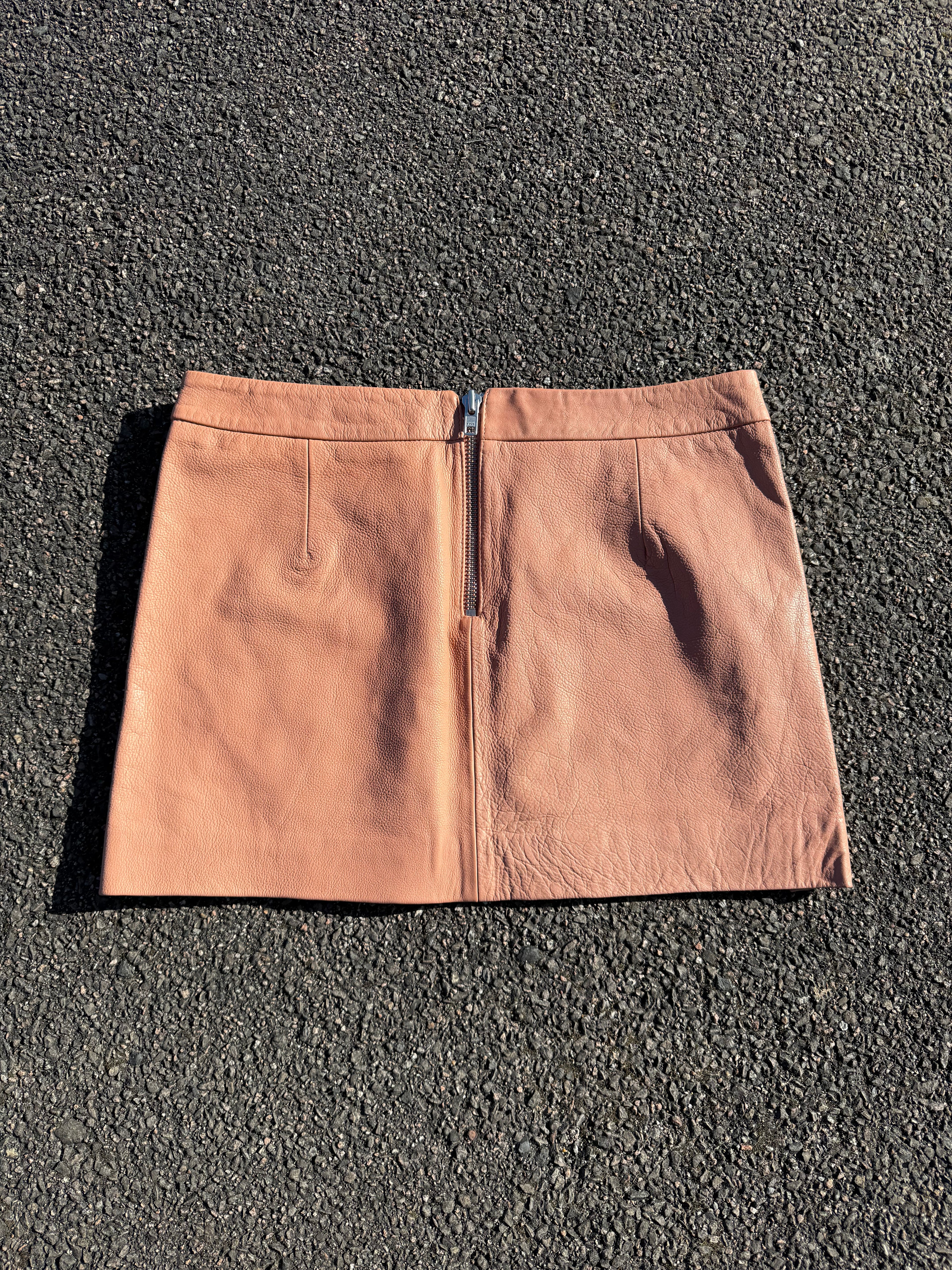 Ganni Angela Leather Skirt