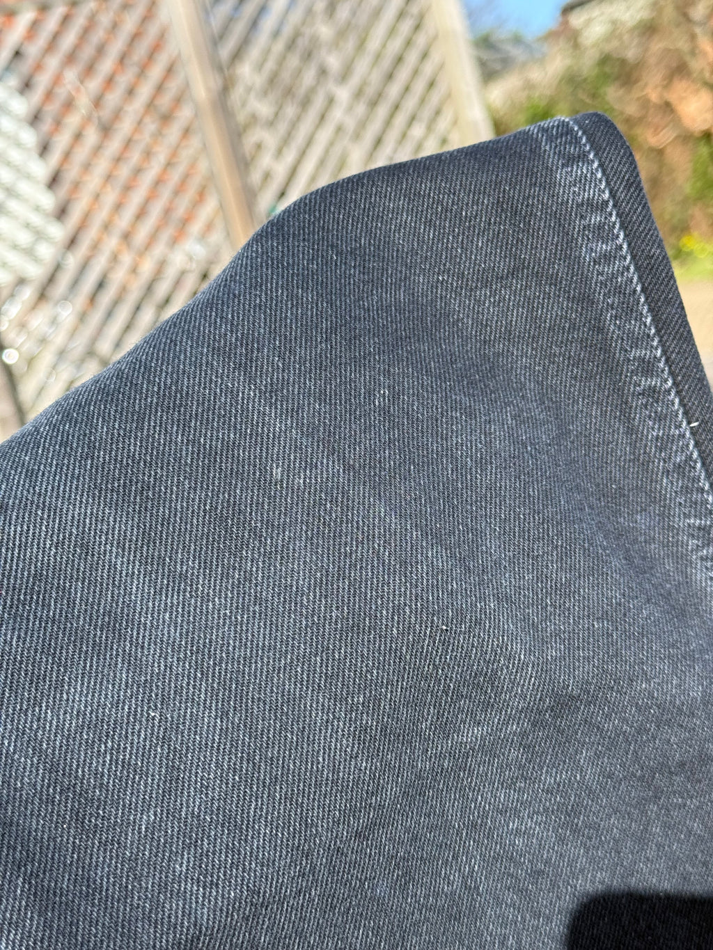 Moschino Vintage 90s Peace Faded Black Denim Jeans