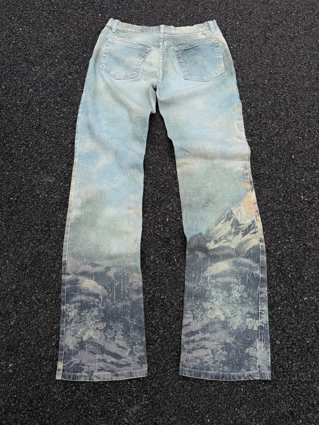 Roberto Cavalli F/W 1994 Renaissance Vintage Printed
Flared Pants