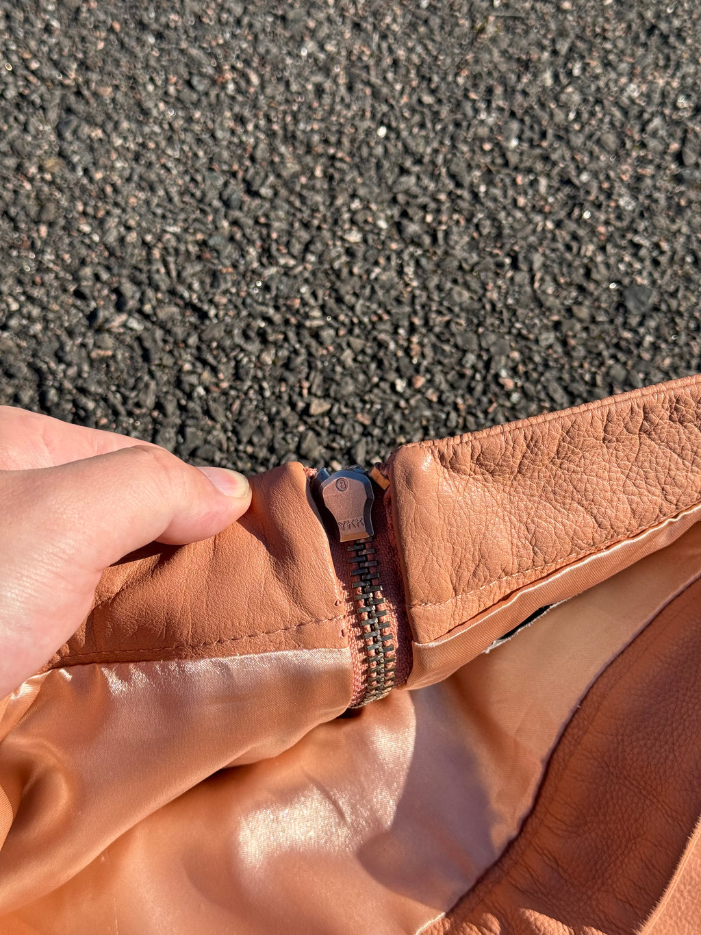 Ganni Angela Leather Skirt