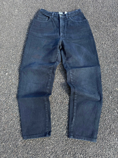 Moschino Vintage 90s Peace Faded Black Denim Jeans