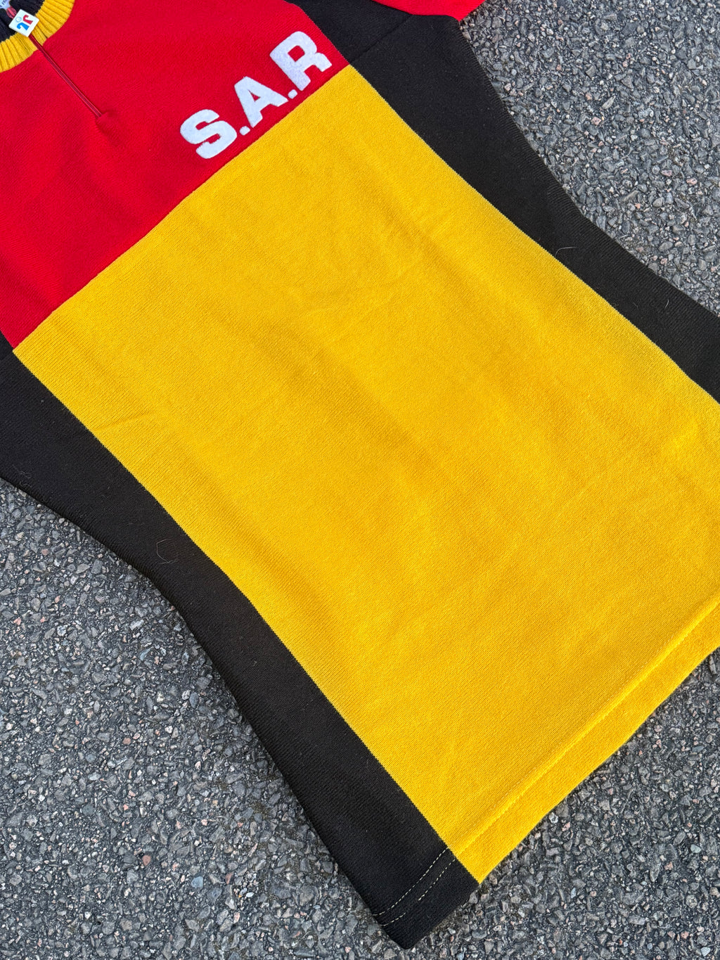 Vintage 70s/80s Tricots du Rocher “S.A.R.” Cycling Jersey Made in France