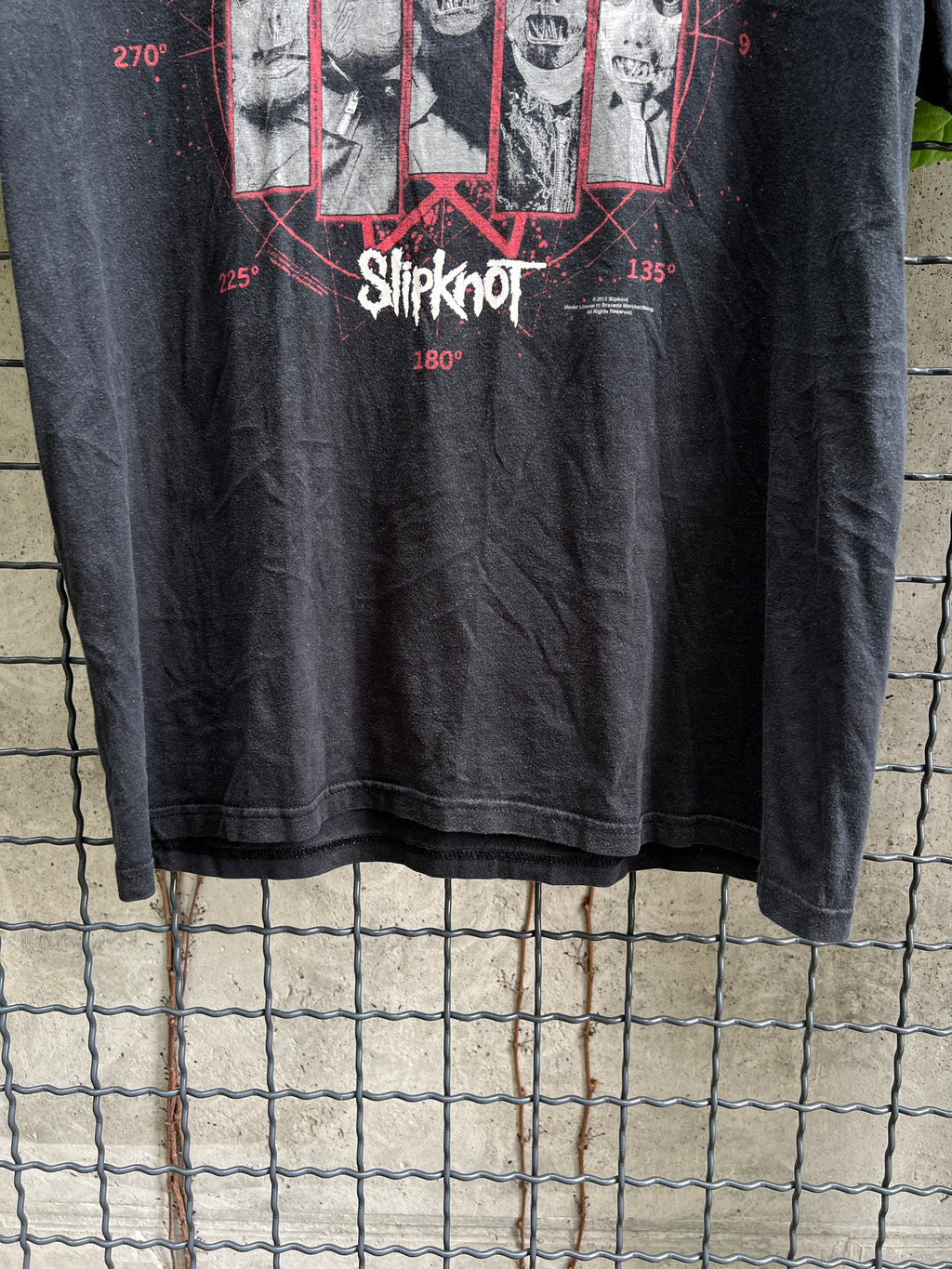 Vintage 2012 Slipknot Paul Gray Tribute Pentagram Graphic T-Shirt