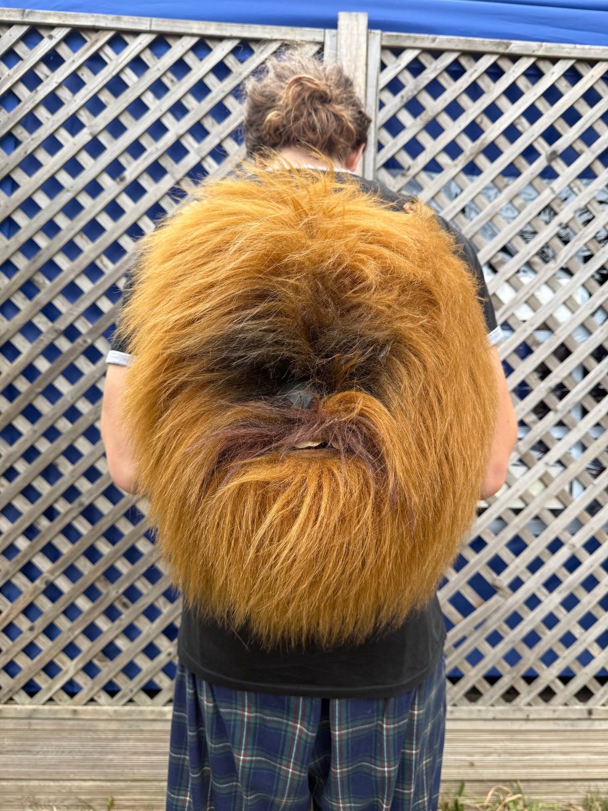 Vintage 1999 Star Wars Chewbacca Plush Faux Fur Backpack