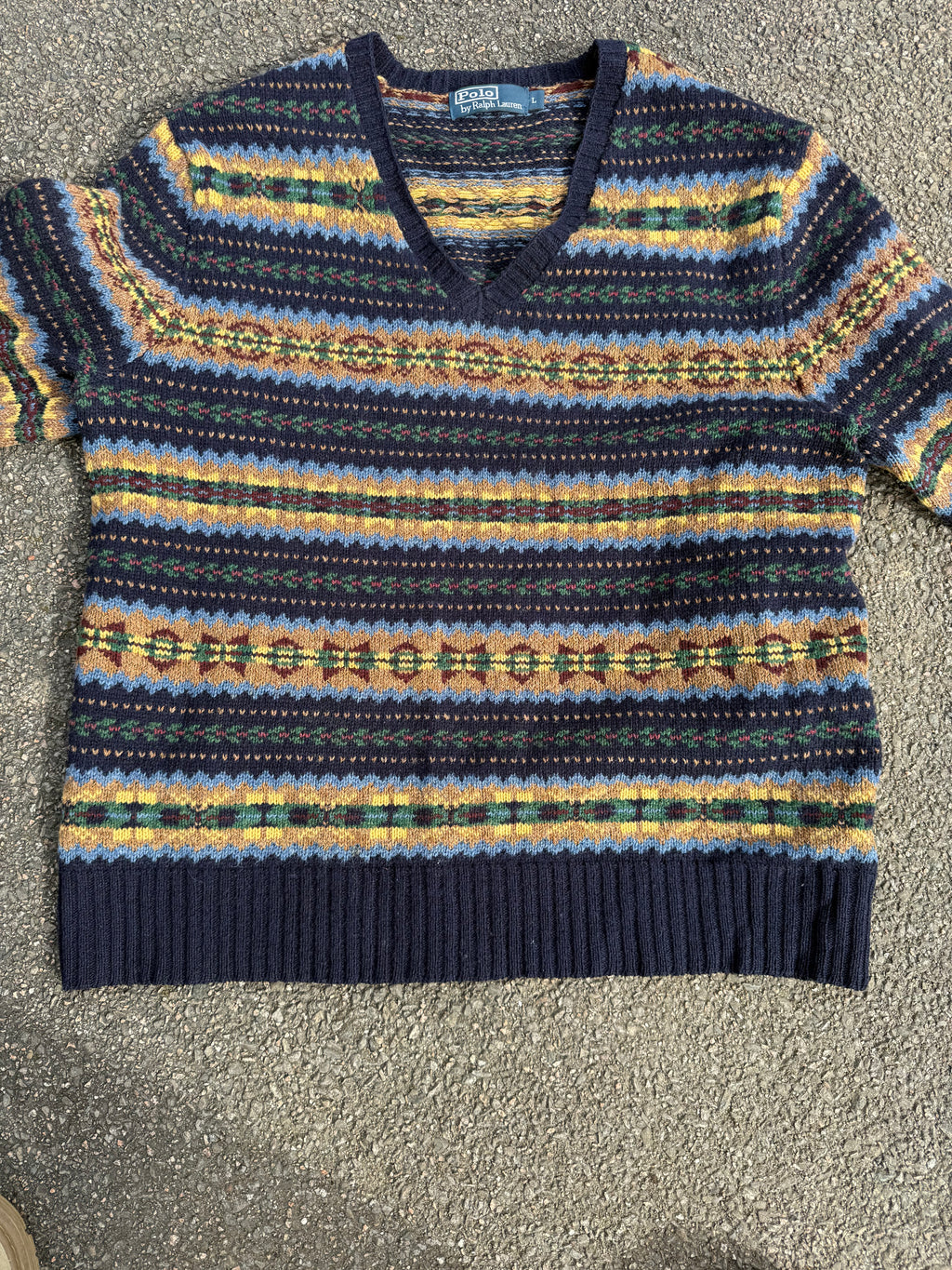 Polo Ralph Lauren Vintage 2000s V-Neck Wool Sweater