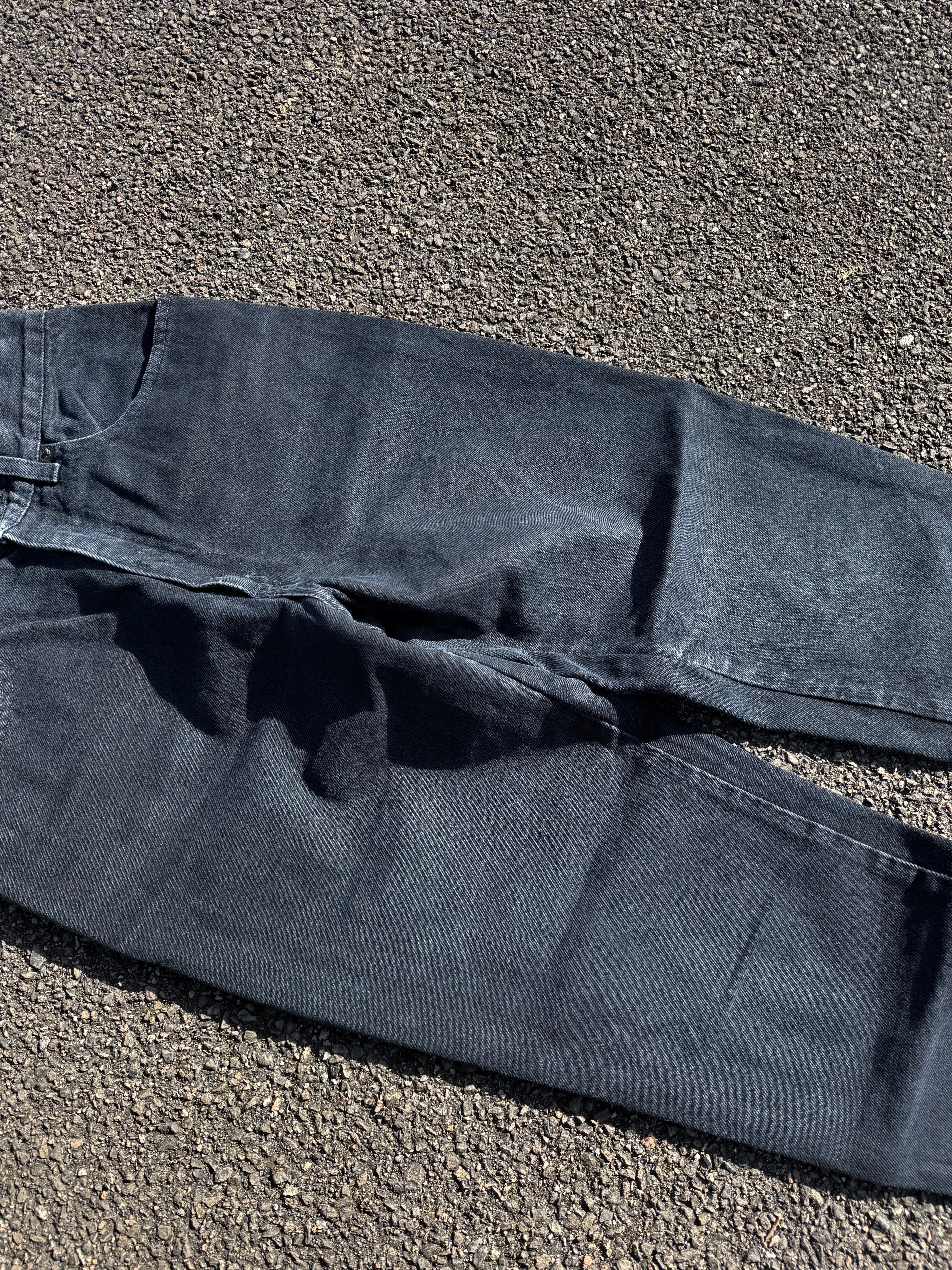 Moschino Vintage 90s Peace Faded Black Denim Jeans