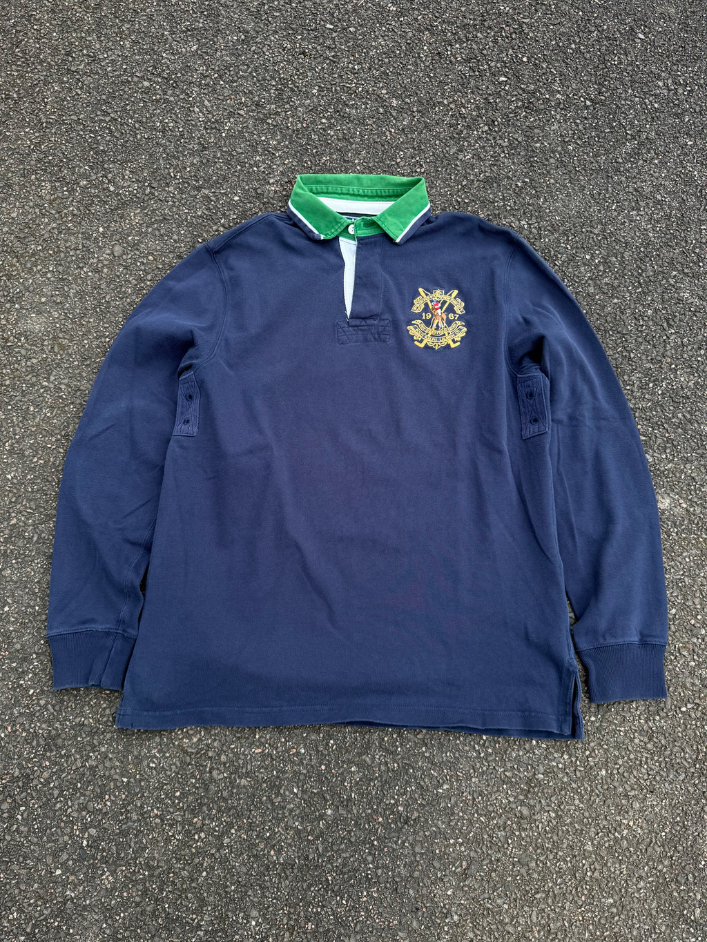 Polo Ralph Lauren Vintage Y2K #3 Rugby Long Sleeve Shirt