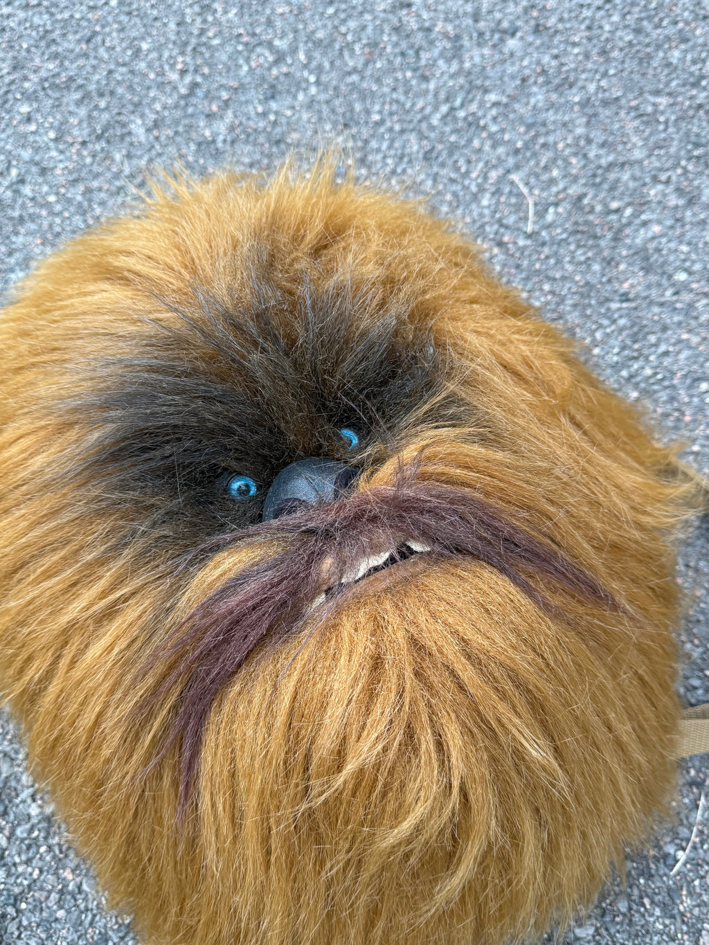 Vintage 1999 Star Wars Chewbacca Plush Faux Fur Backpack