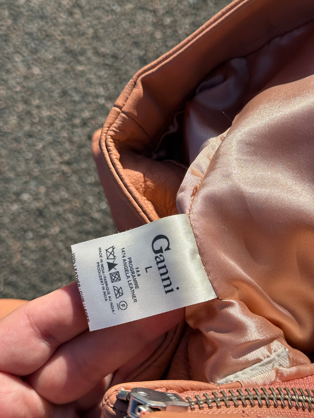 Ganni Angela Leather Skirt