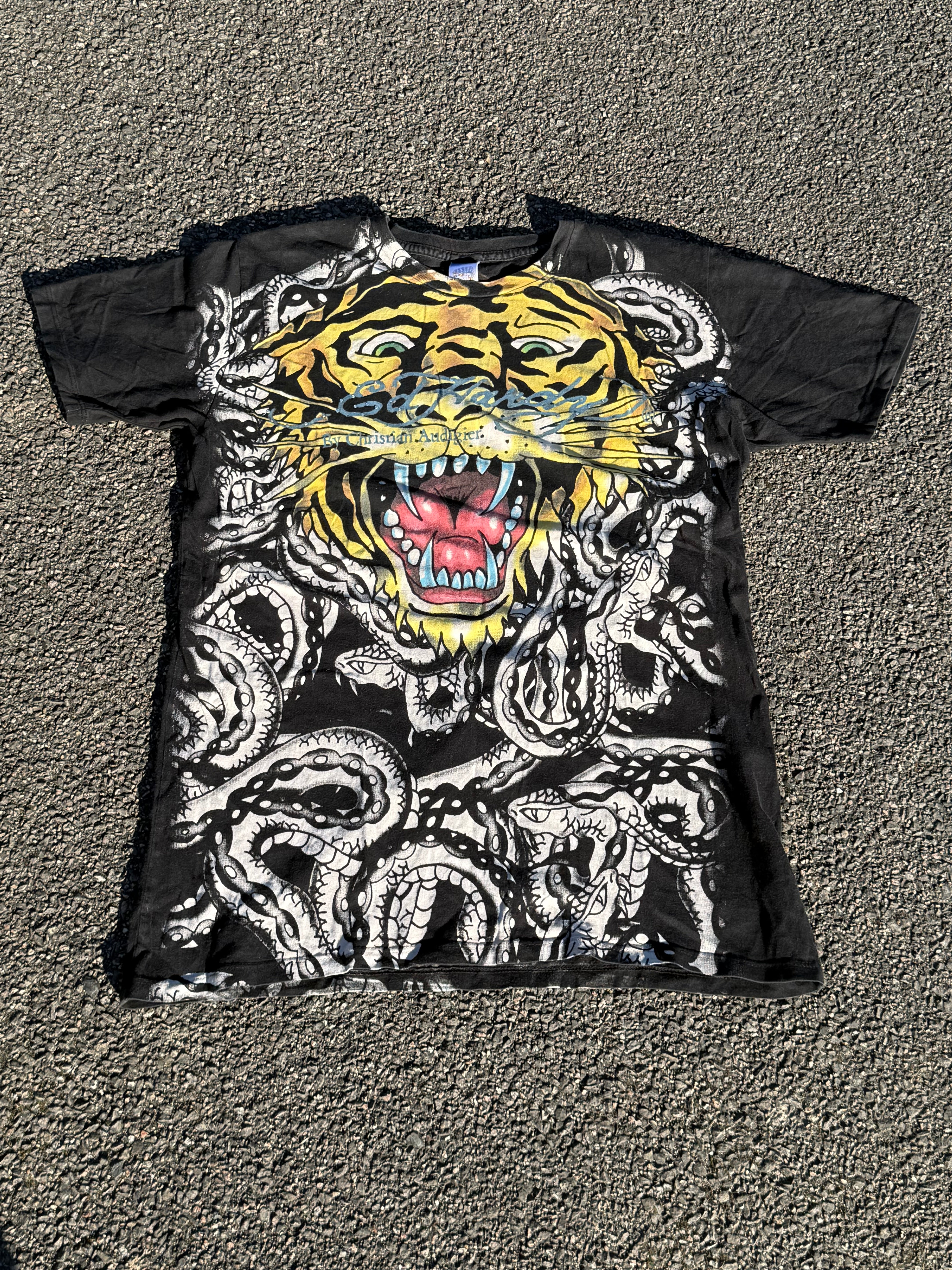 Vintage 2000s Ed Hardy by Christian Audigier Tiger Snake T-shirt