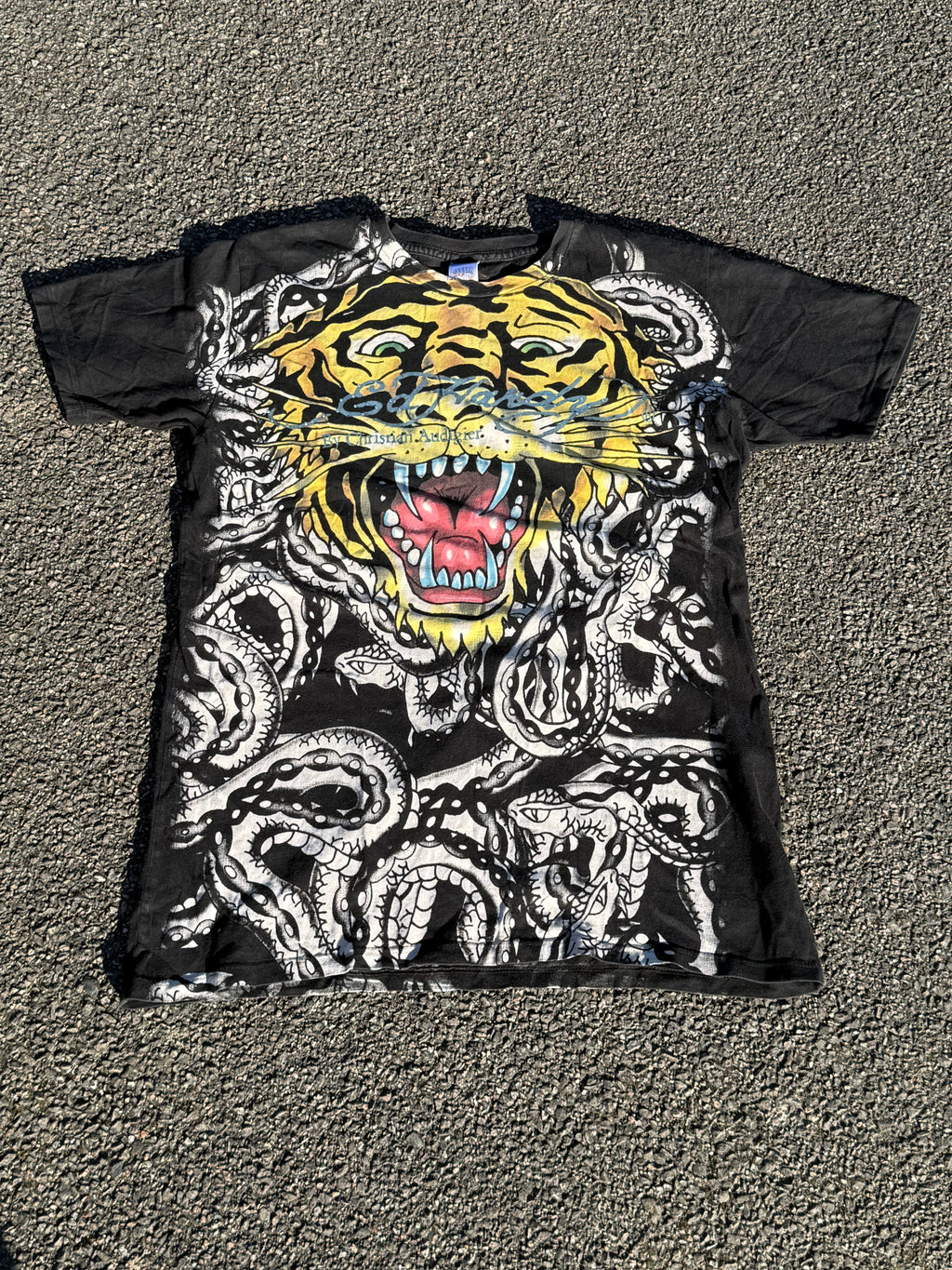 Vintage 2000s Ed Hardy by Christian Audigier Tiger Snake T-shirt