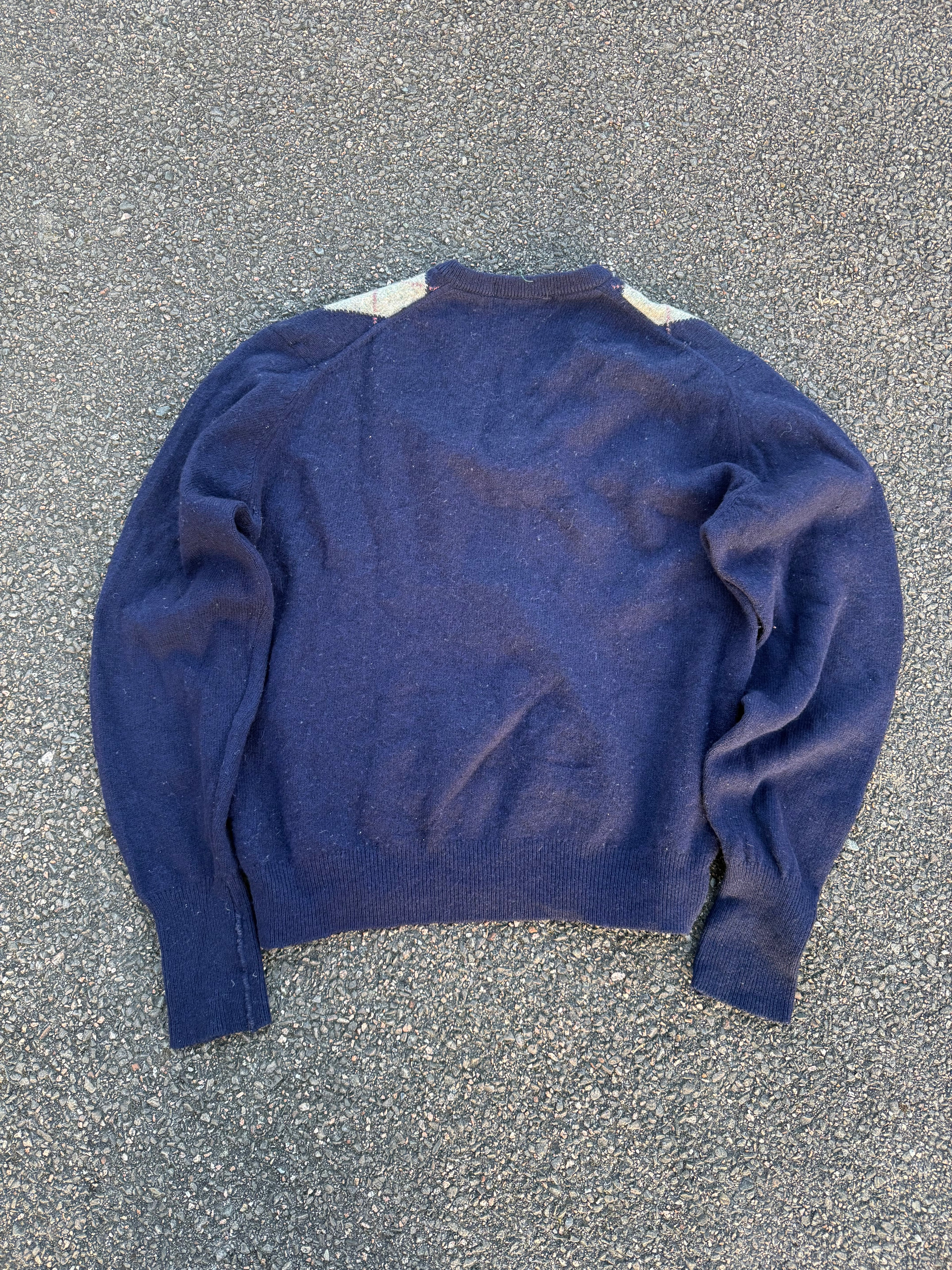 Polo Ralph Lauren Vintage 80s Made in USA Wool V Neck Sweater
