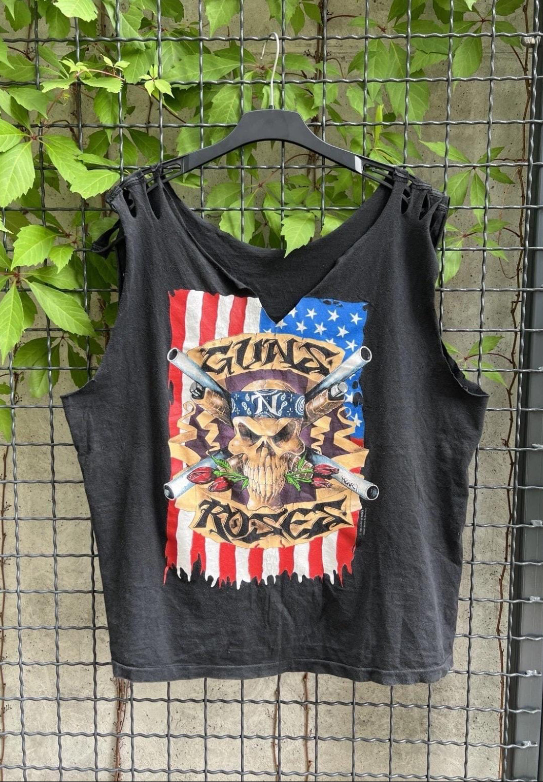 Vintage 1991 Tour Guns N Roses Rock Band Tank Top Shirt