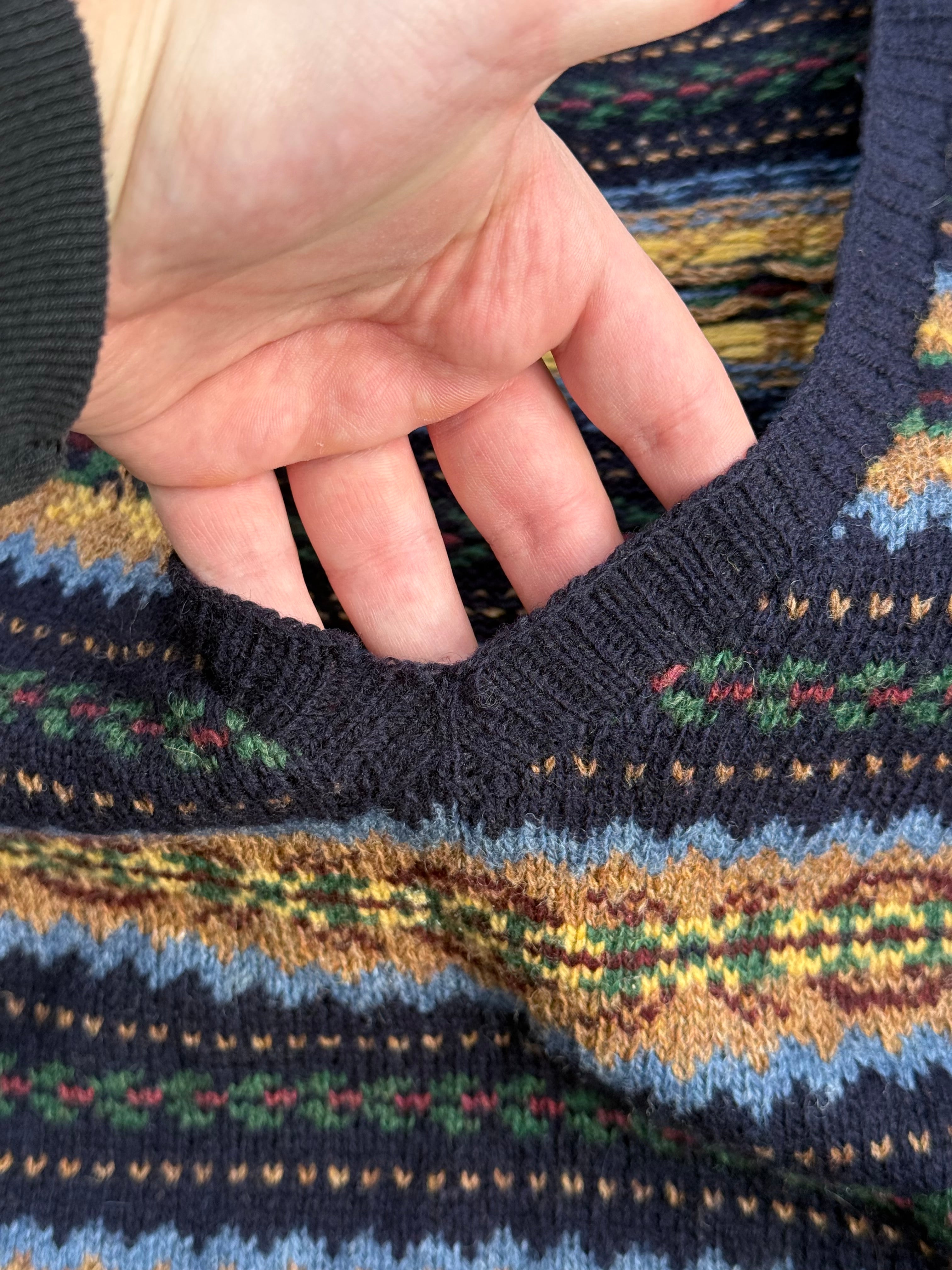 Polo Ralph Lauren Vintage 2000s V-Neck Wool Sweater
