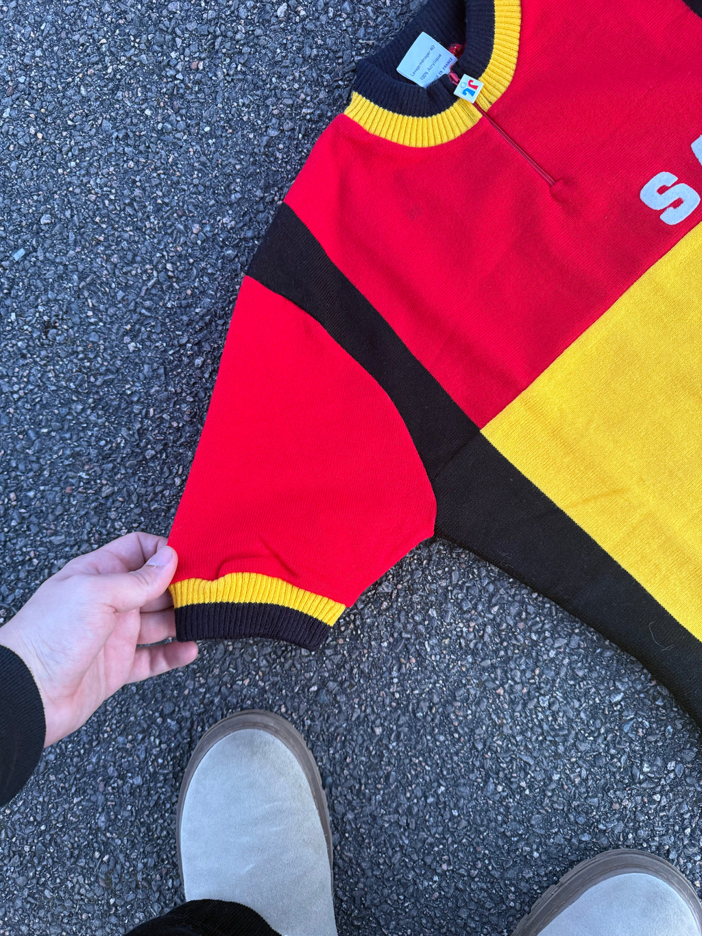Vintage 70s/80s Tricots du Rocher “S.A.R.” Cycling Jersey Made in France