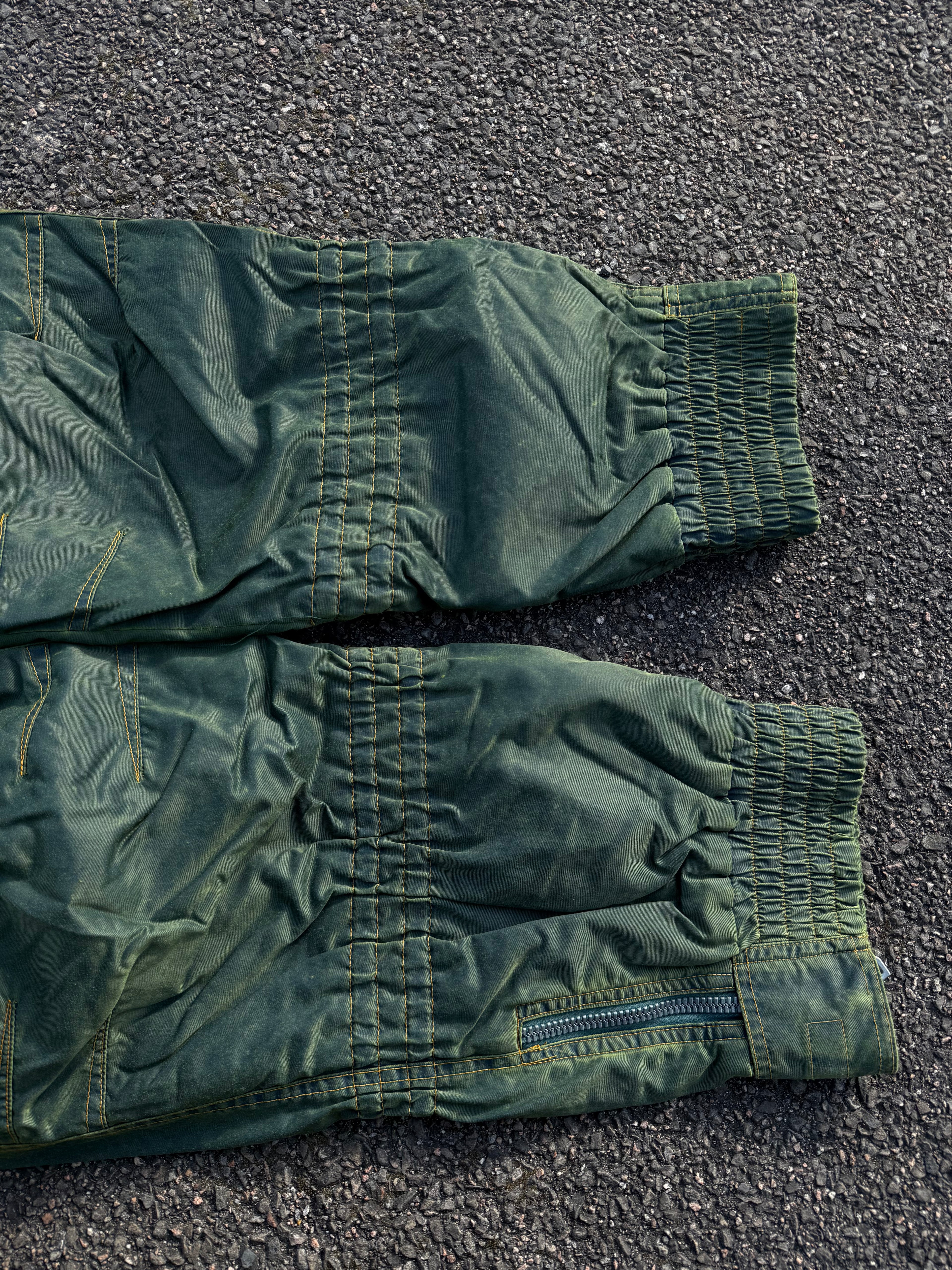 Bogner Vintage 90s Nylon Washed Embroidered Logo Ski Pants