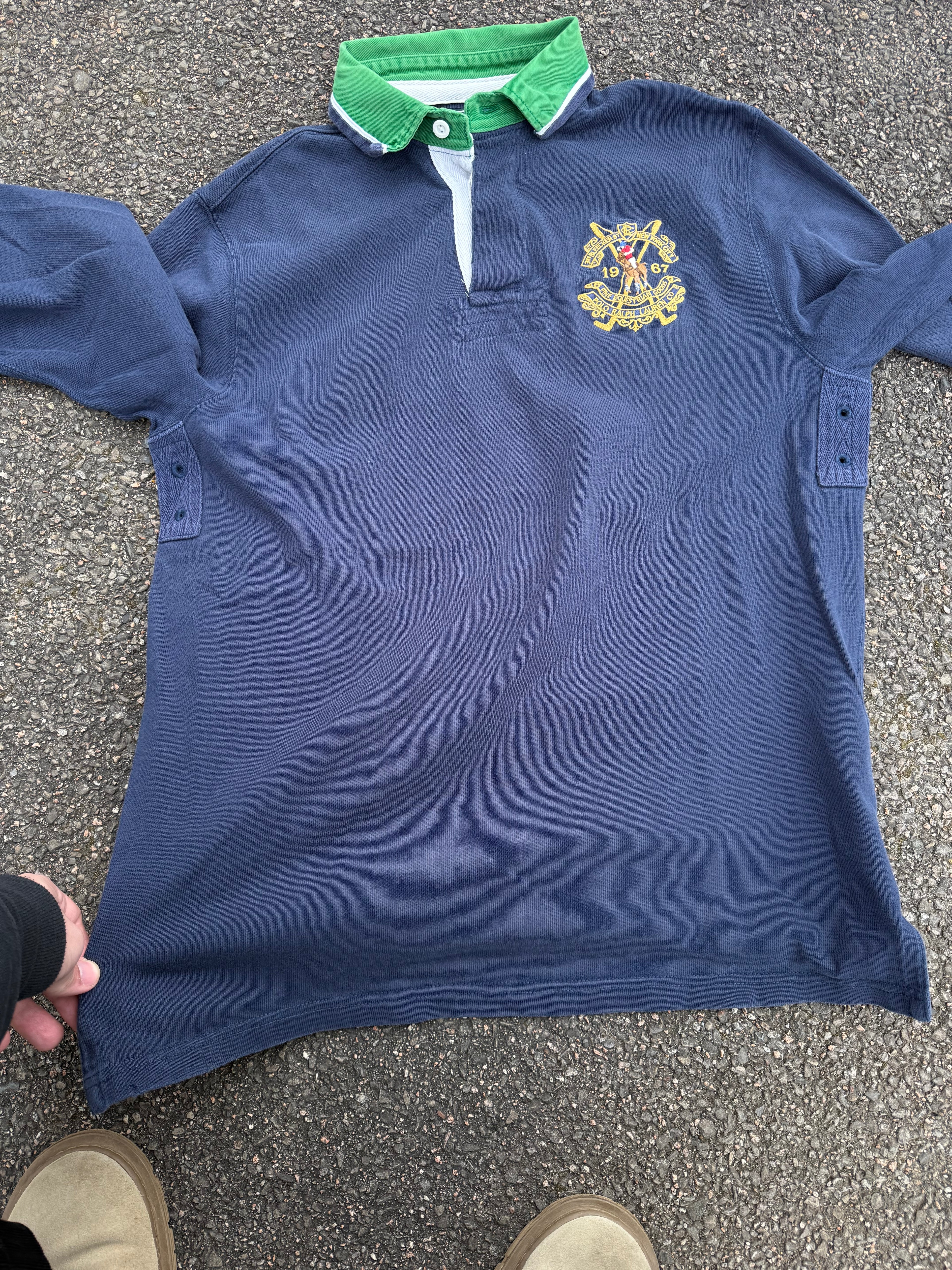 Polo Ralph Lauren Vintage Y2K #3 Rugby Long Sleeve Shirt