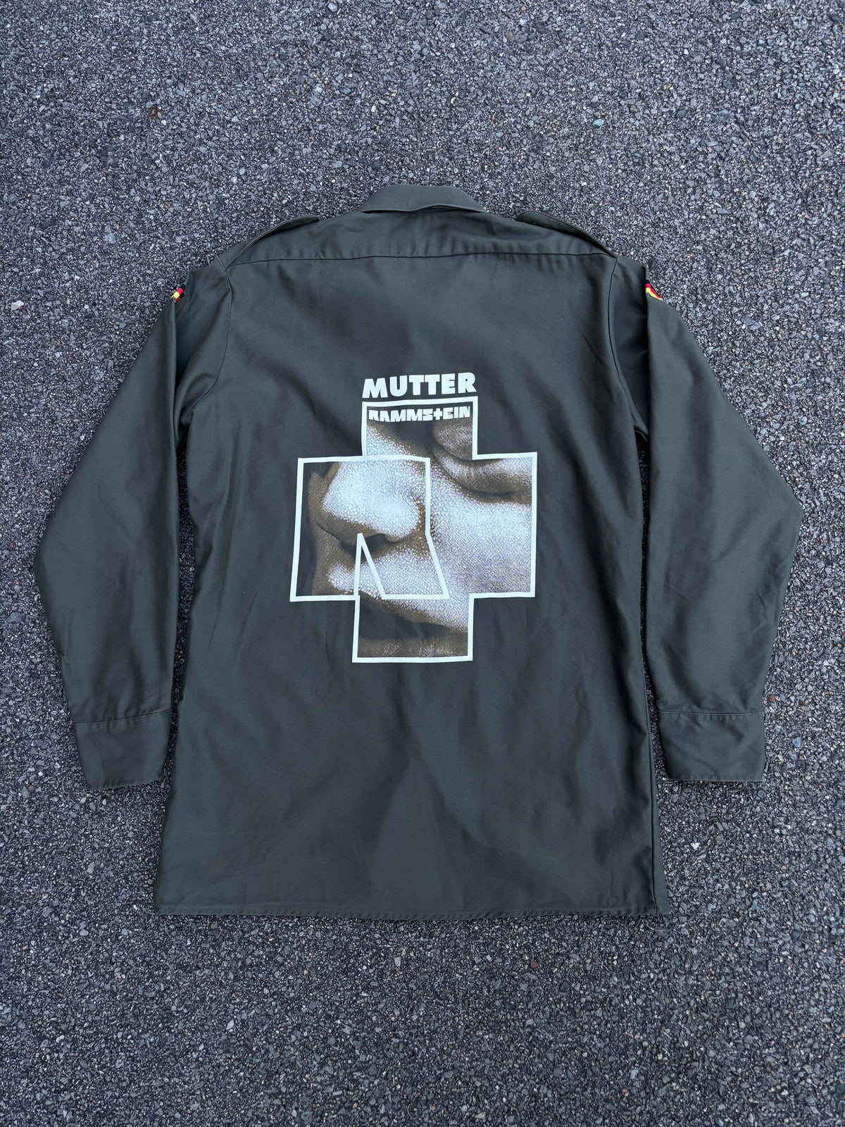 Vintage 2001 Rammstein Mutter Bundeswehr Military Shirt