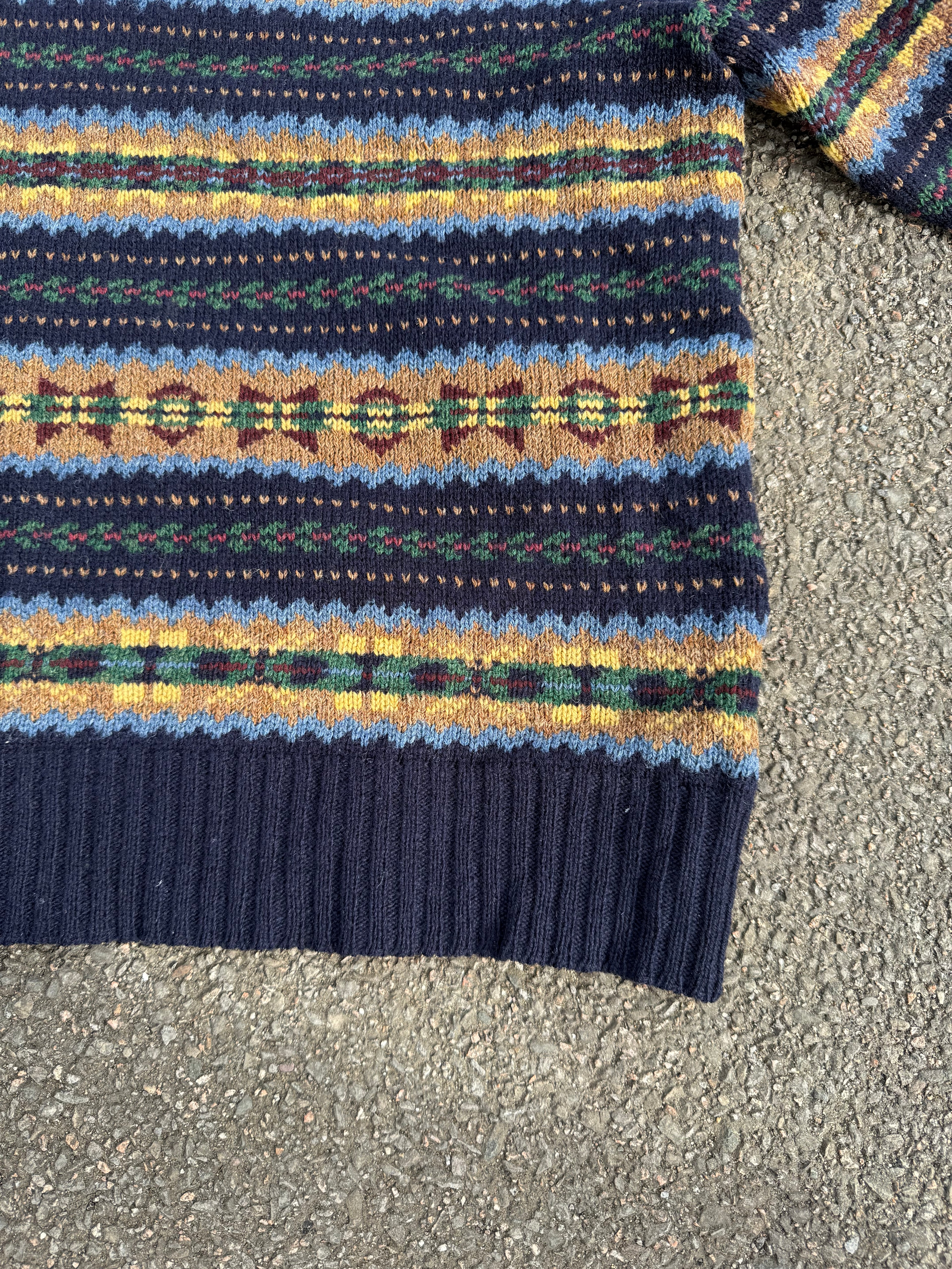 Polo Ralph Lauren Vintage 2000s V-Neck Wool Sweater