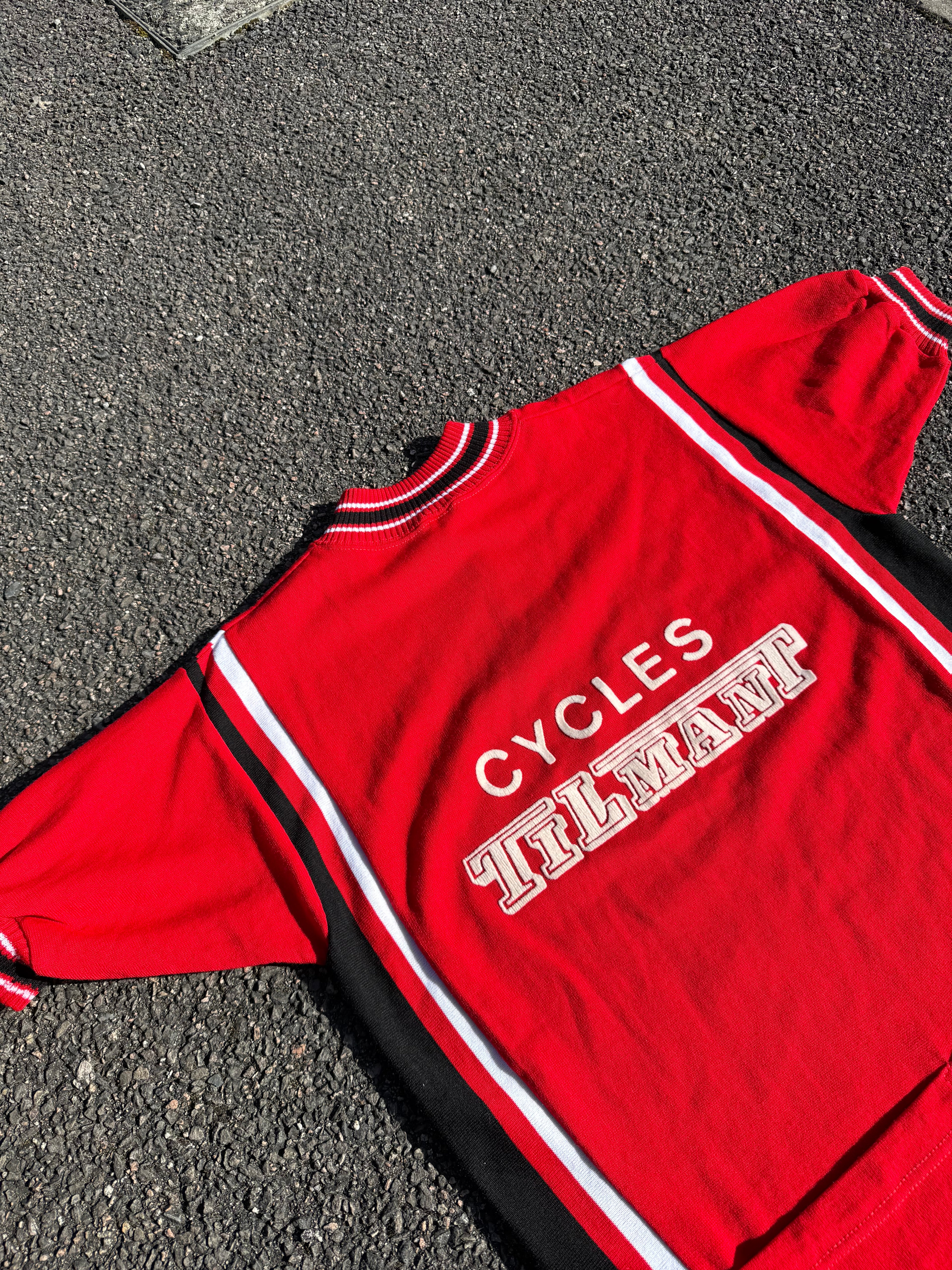 Vintage 70s Cycles Tilmant Campitello Belgium Retro Cycling Jersey