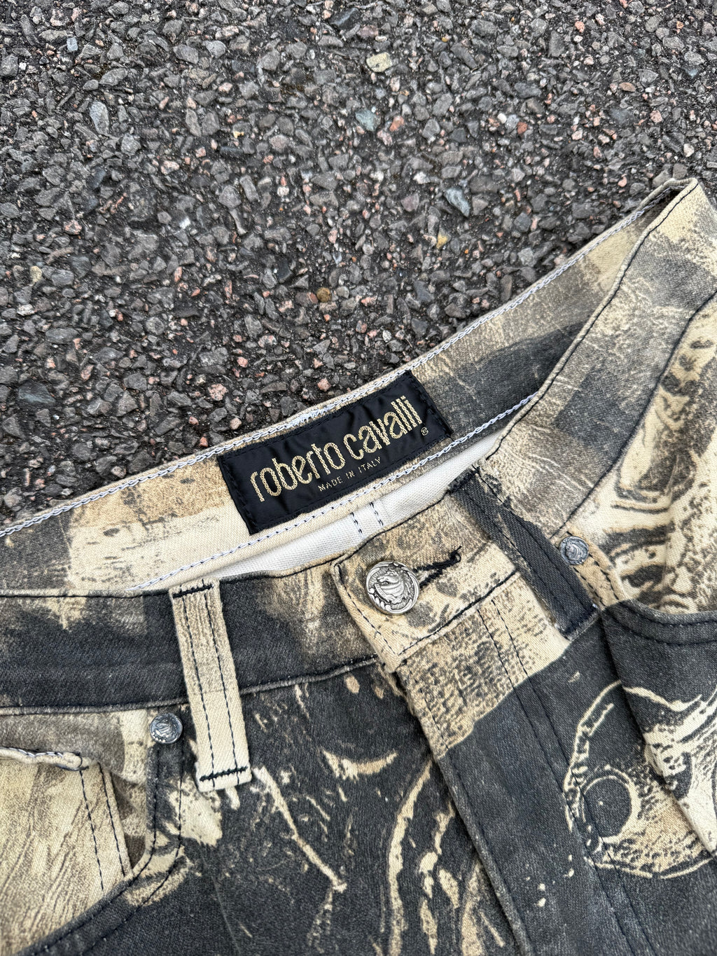 Roberto Cavalli F/W 1994 Renaissance Vintage Printed Pants