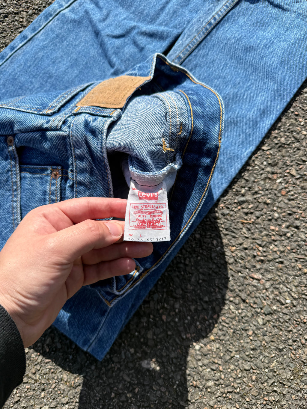 Levi’s Vintage 80s 631 Orange Tab Denim Jeans Made in Belgium