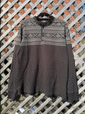 RRL Ralph Lauren Double RL Western Henley Long Sleeve Sweater