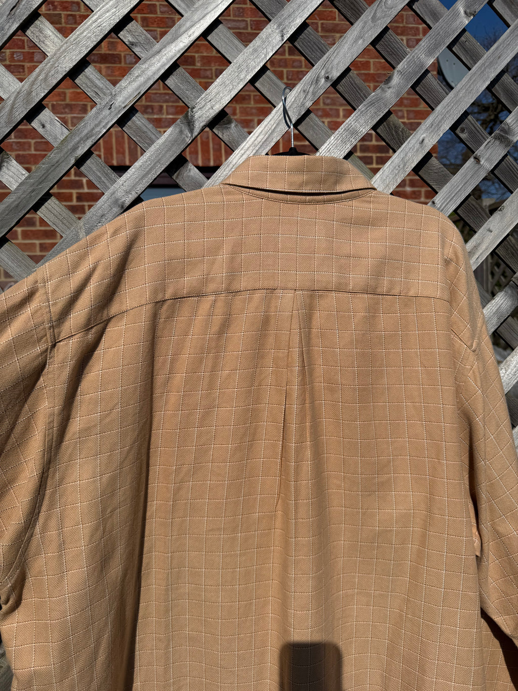 Aquascutum Vintage 90s Made in USA Check Long Sleeve Button up Shirt
