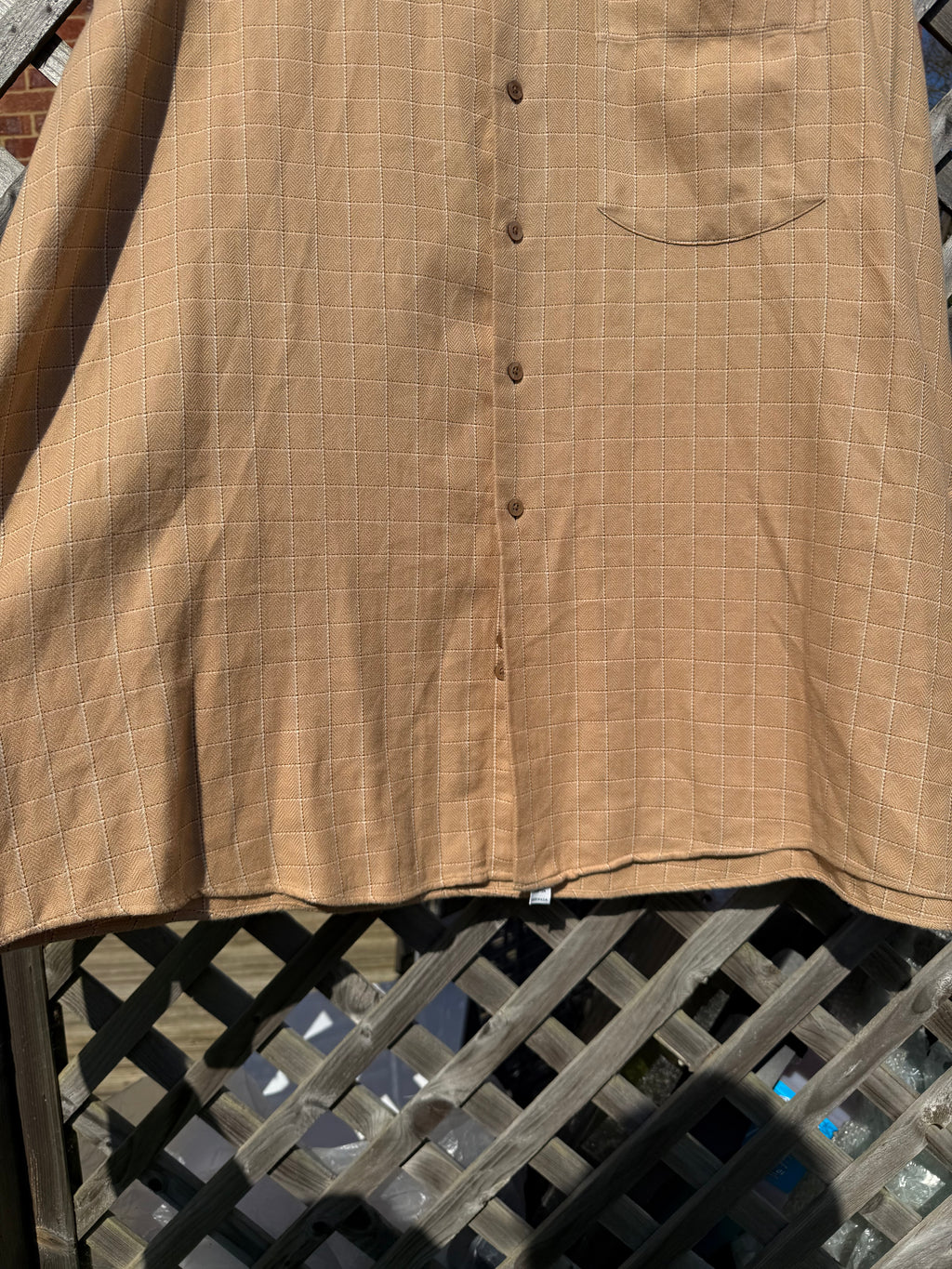 Aquascutum Vintage 90s Made in USA Check Long Sleeve Button up Shirt