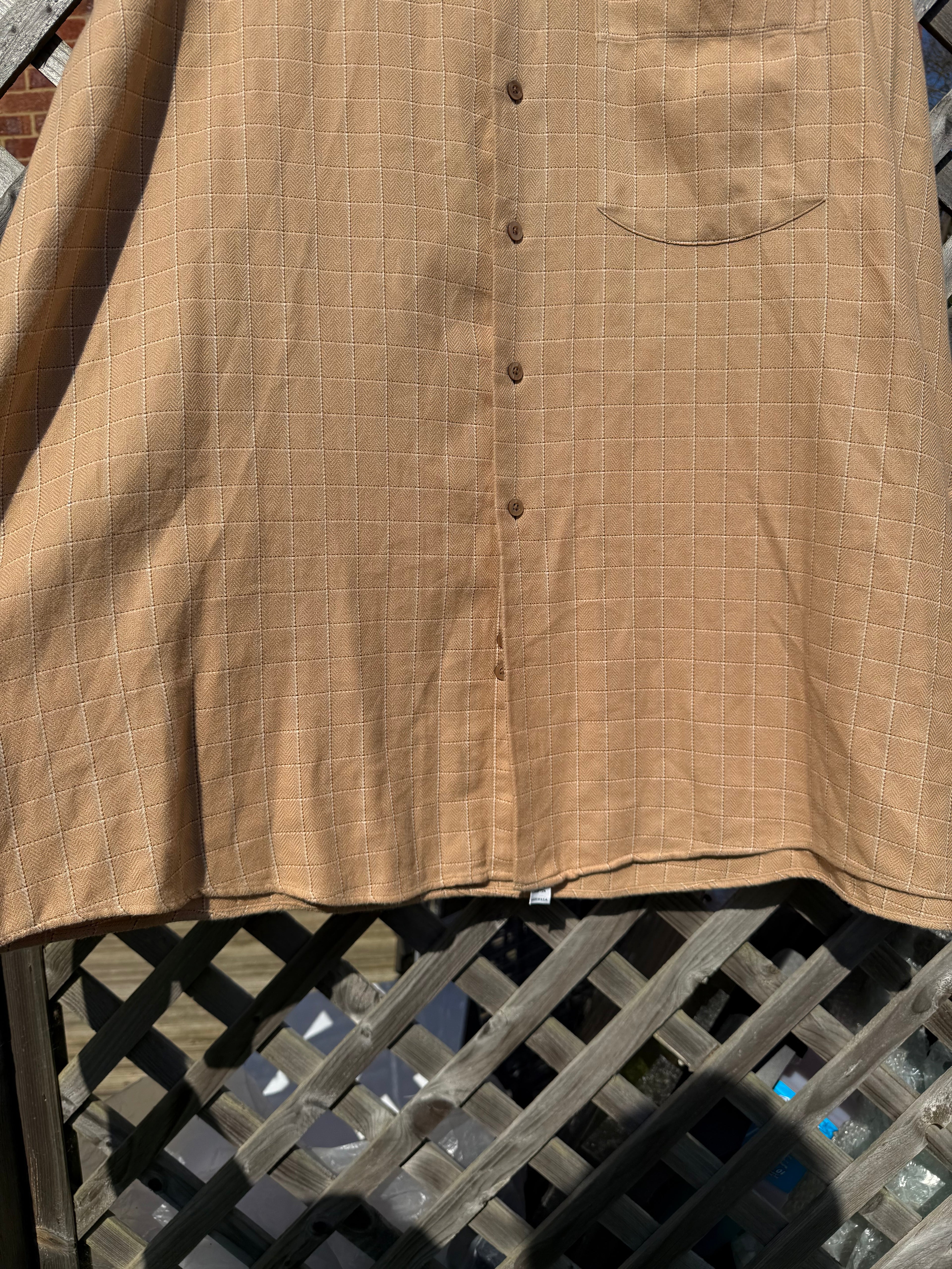 Aquascutum Vintage 90s Made in USA Check Long Sleeve Button up Shirt