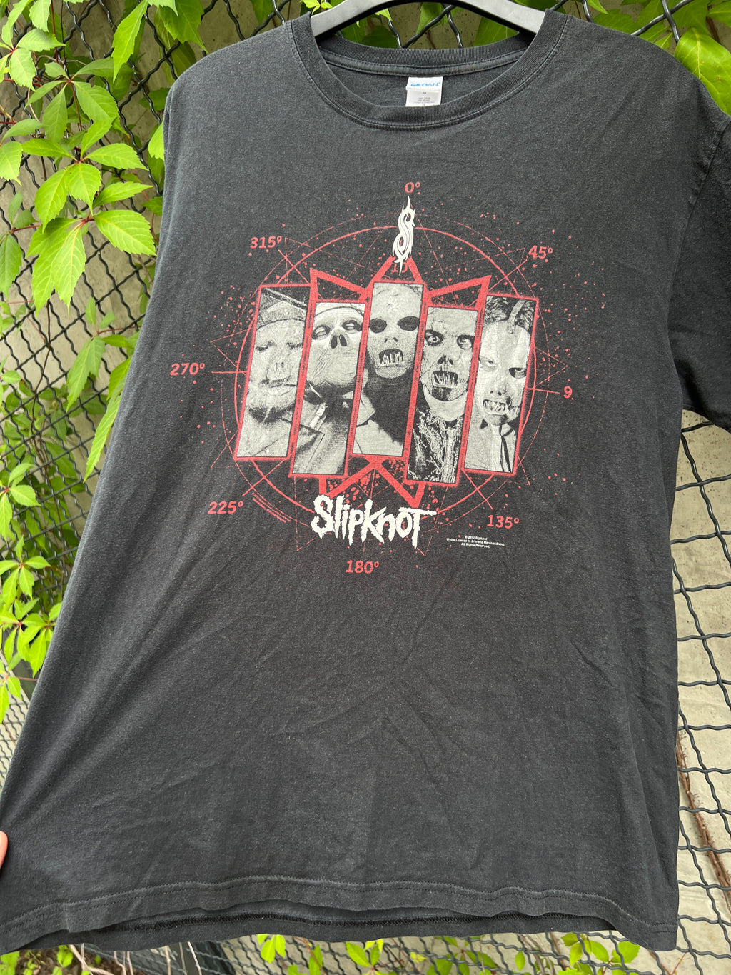 Vintage 2012 Slipknot Paul Gray Tribute Pentagram Graphic T-Shirt