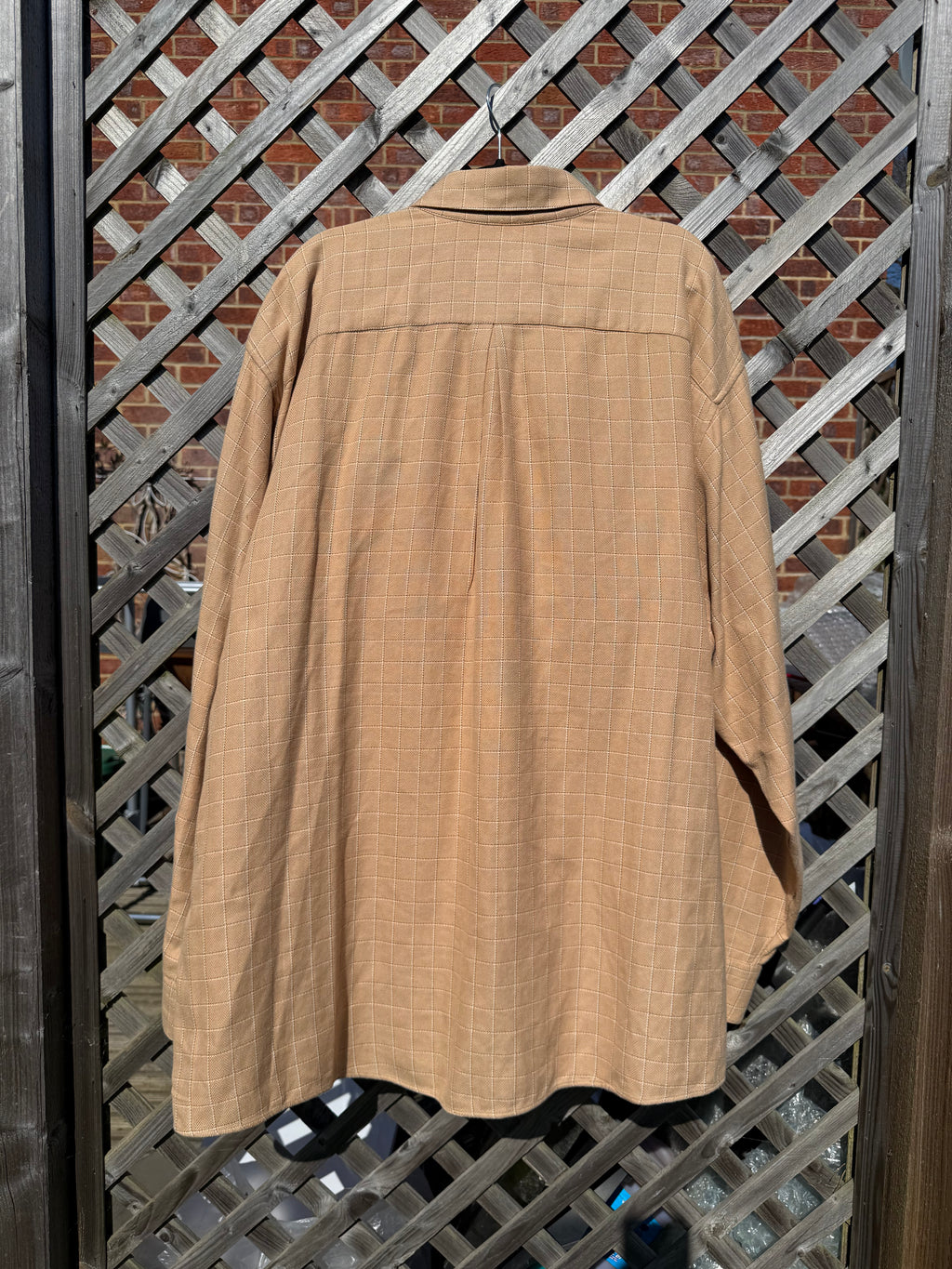 Aquascutum Vintage 90s Made in USA Check Long Sleeve Button up Shirt