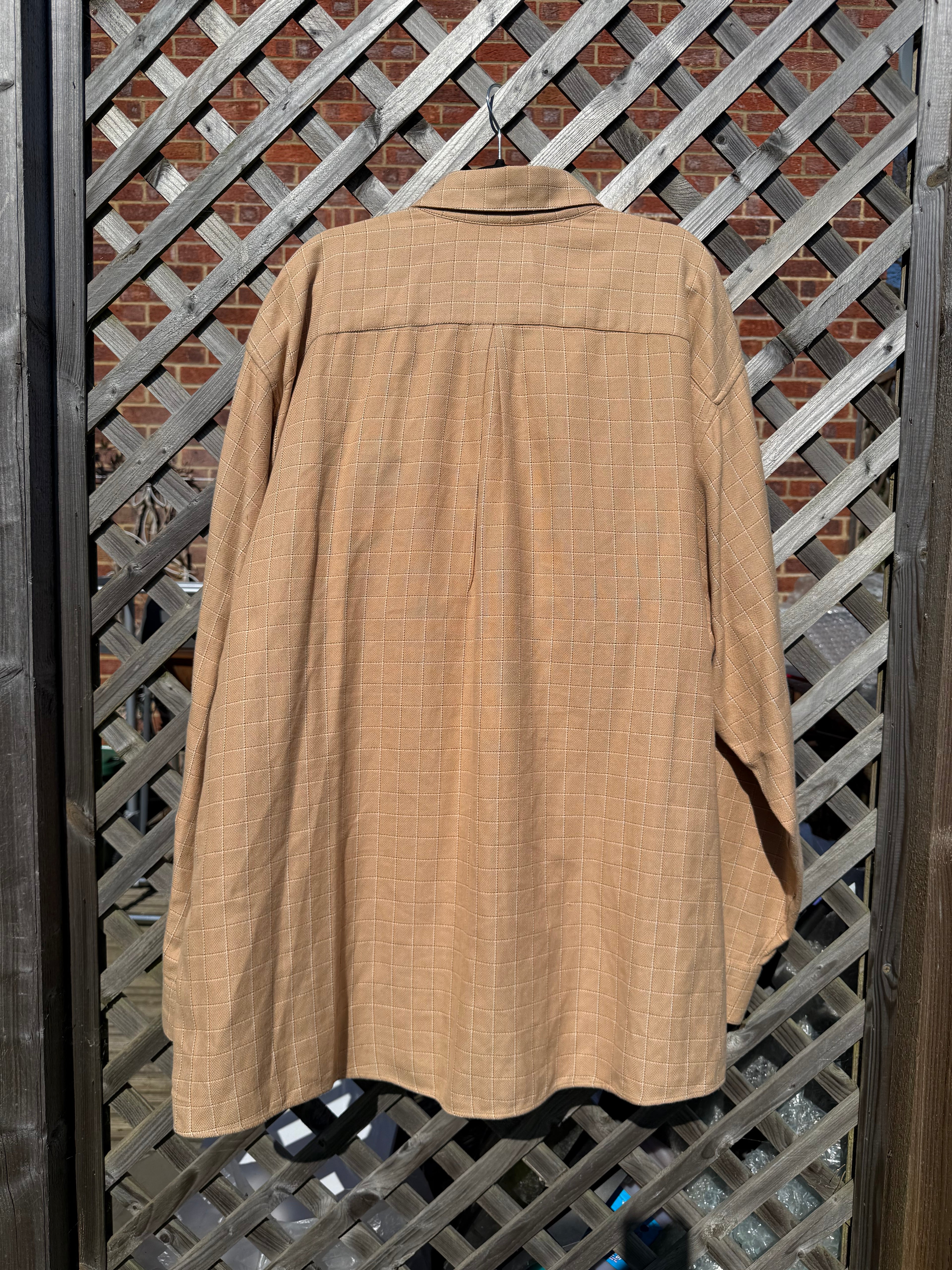 Aquascutum Vintage 90s Made in USA Check Long Sleeve Button up Shirt