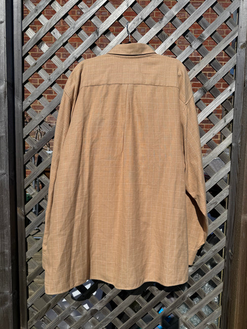 Aquascutum Vintage 90s Made in USA Check Long Sleeve Button up Shirt
