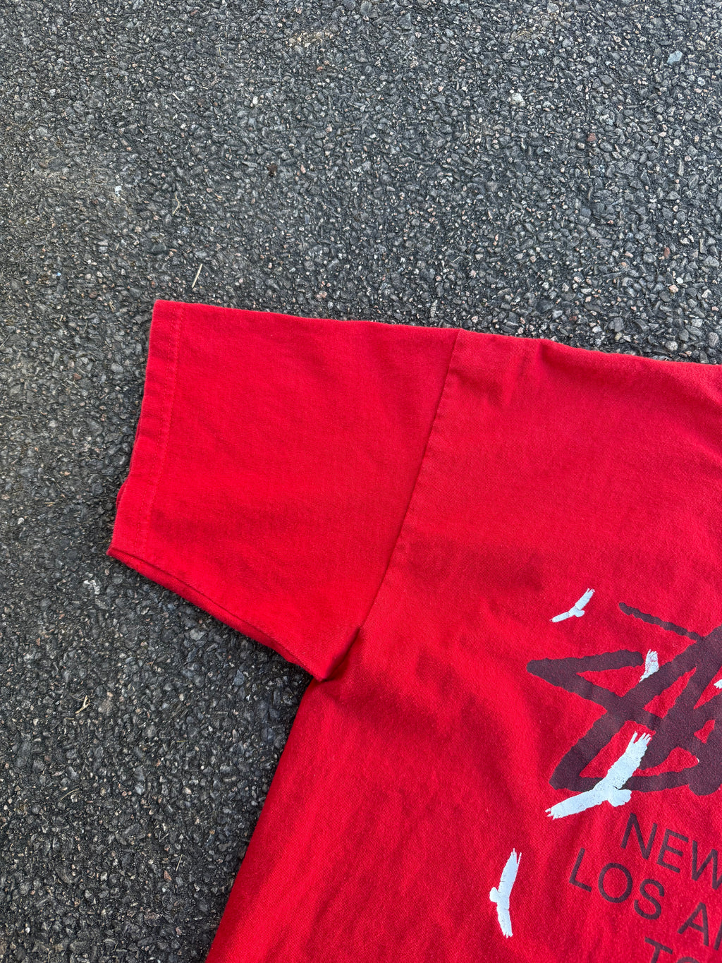 Stussy Vintage 2000s World Tour Birds Graphic T-shirt