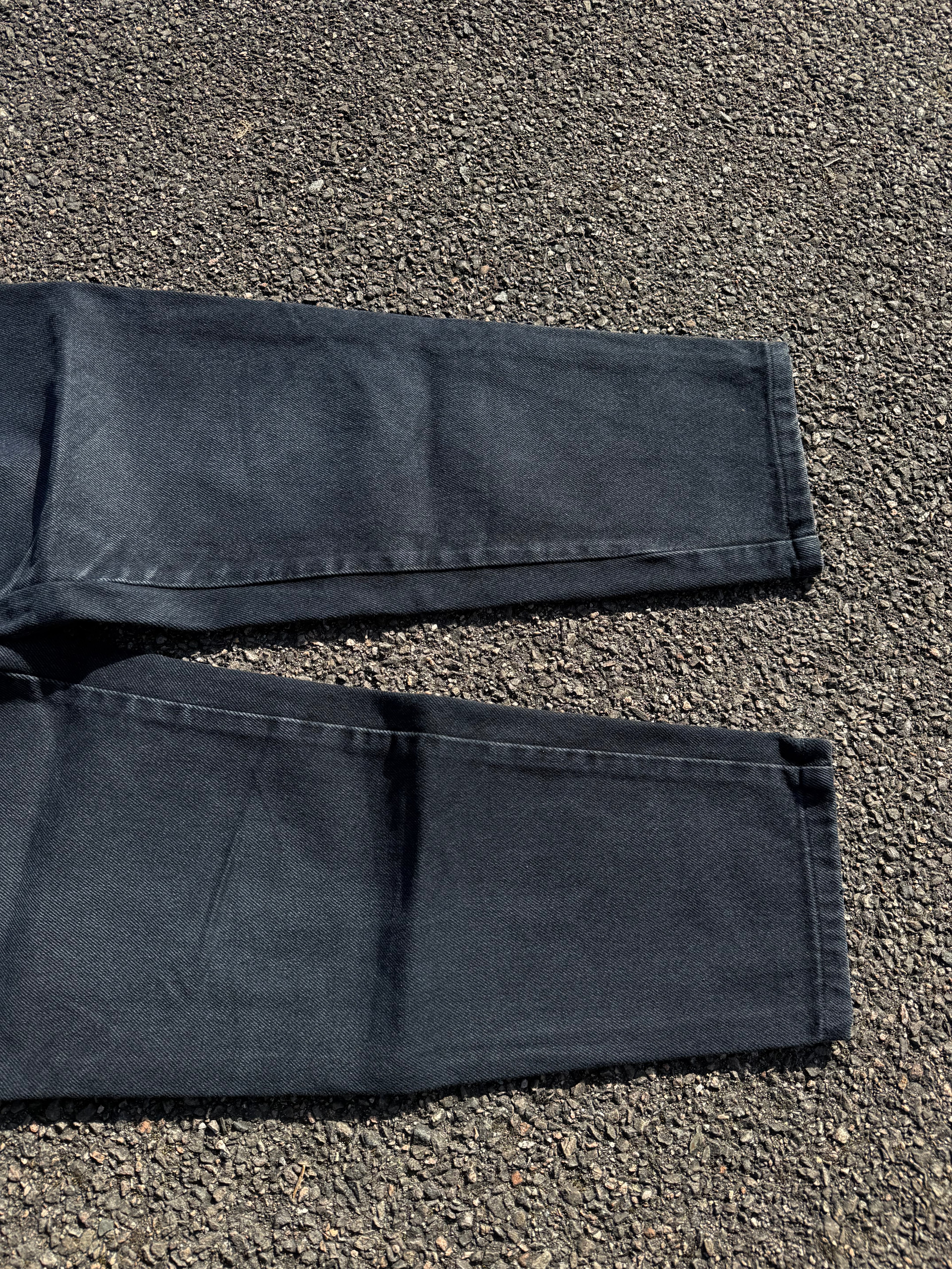 Moschino Vintage 90s Peace Faded Black Denim Jeans