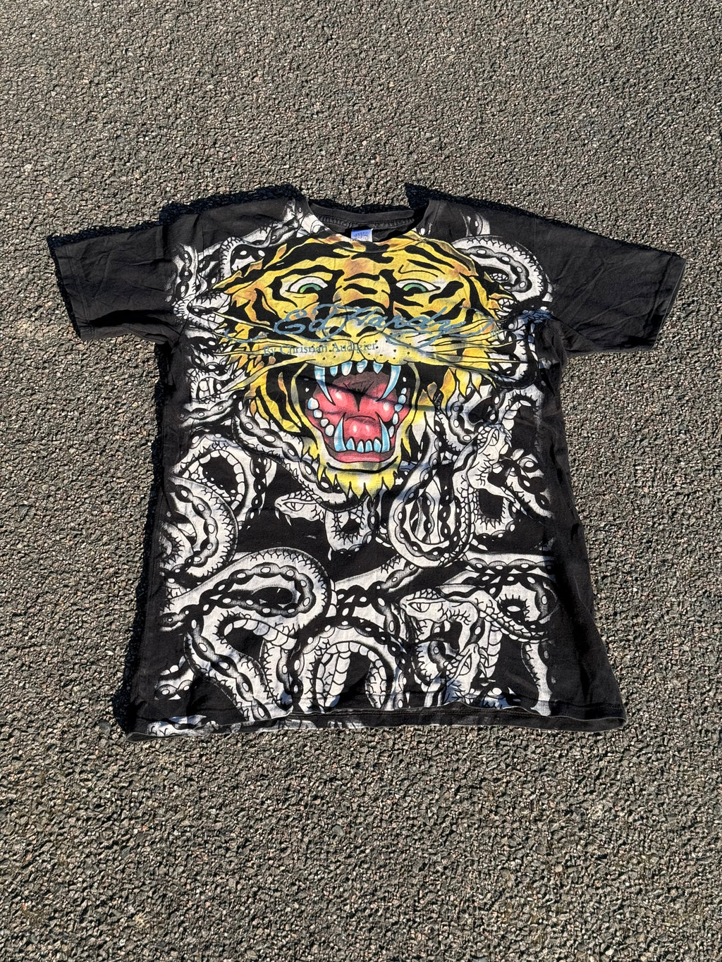 Vintage 2000s Ed Hardy by Christian Audigier Tiger Snake T-shirt
