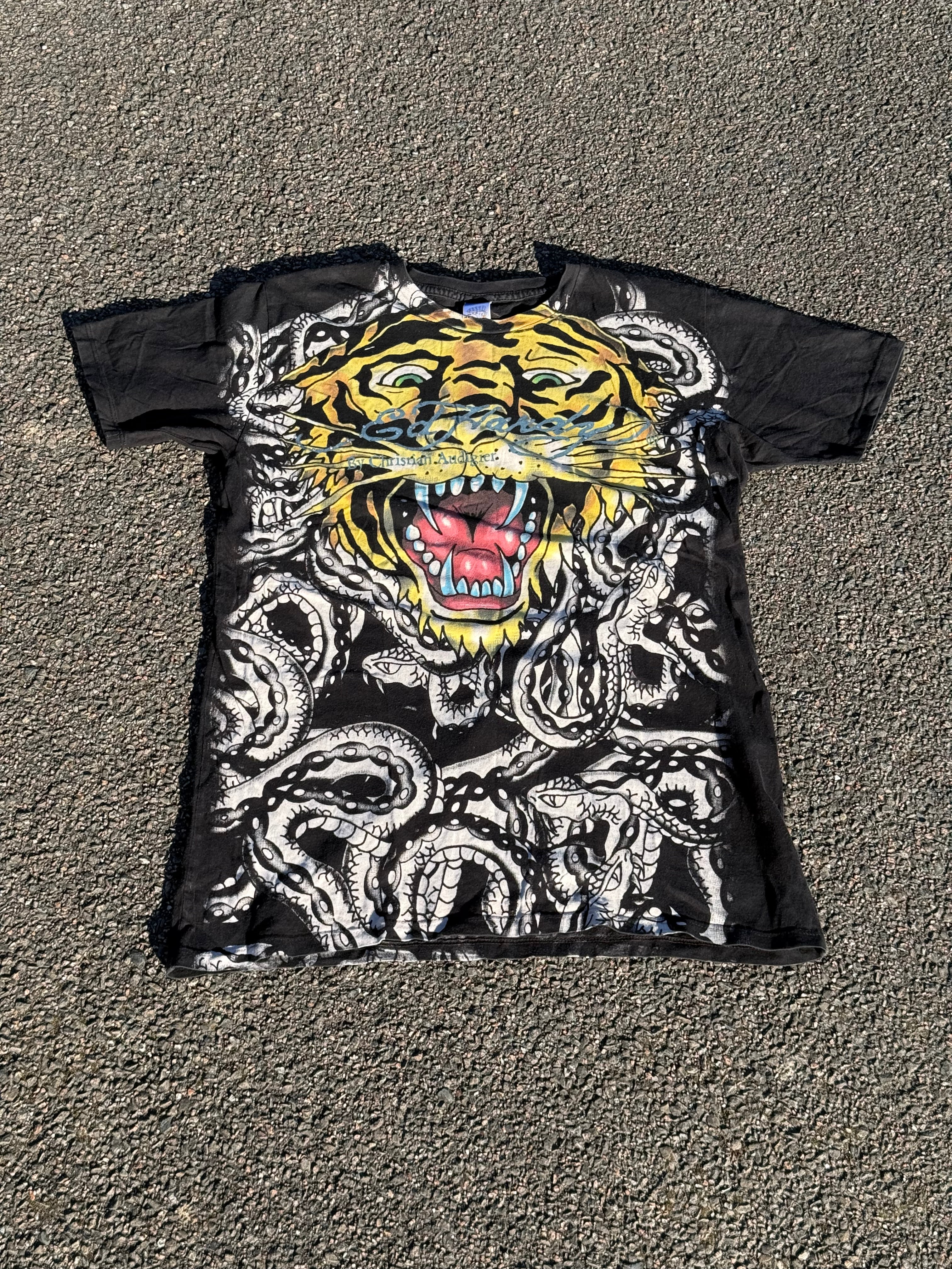 Vintage 2000s Ed Hardy by Christian Audigier Tiger Snake T-shirt